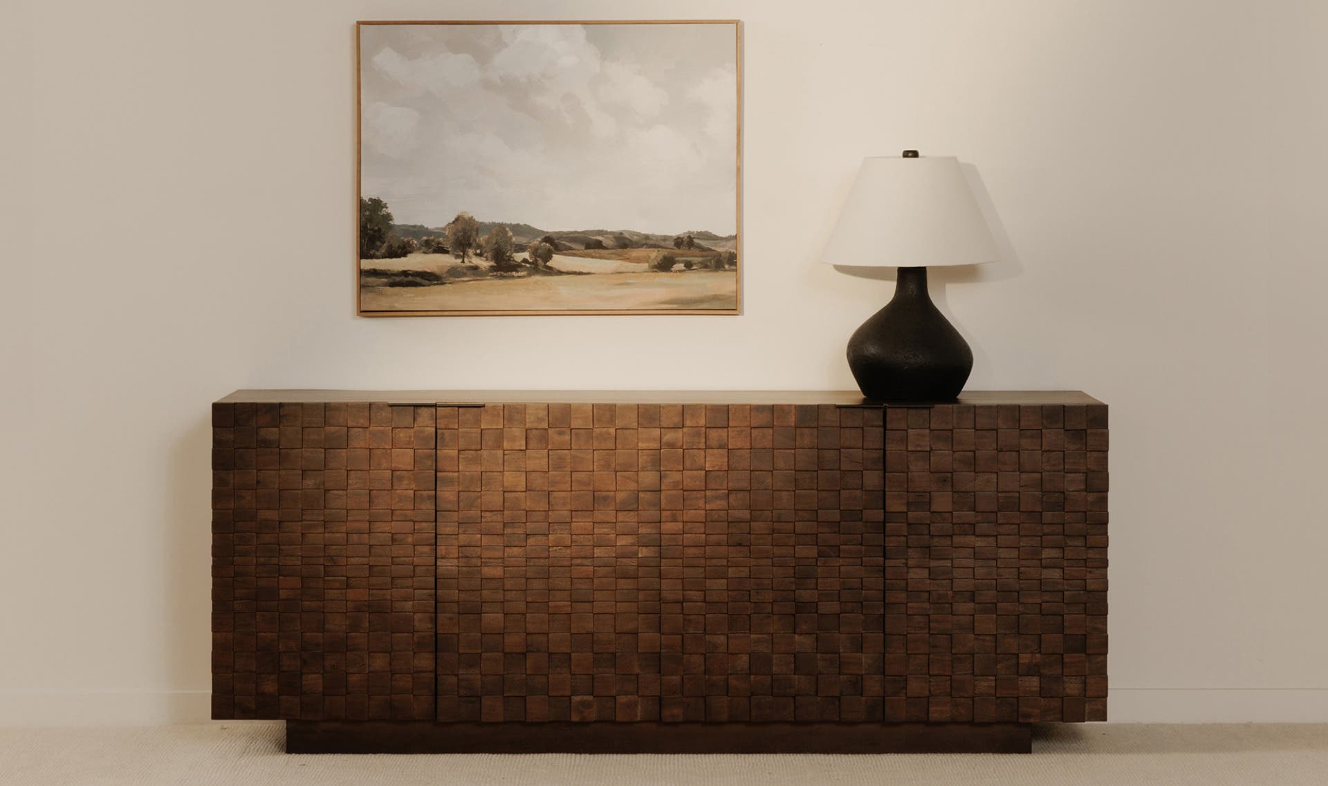 75" Brown Sideboard