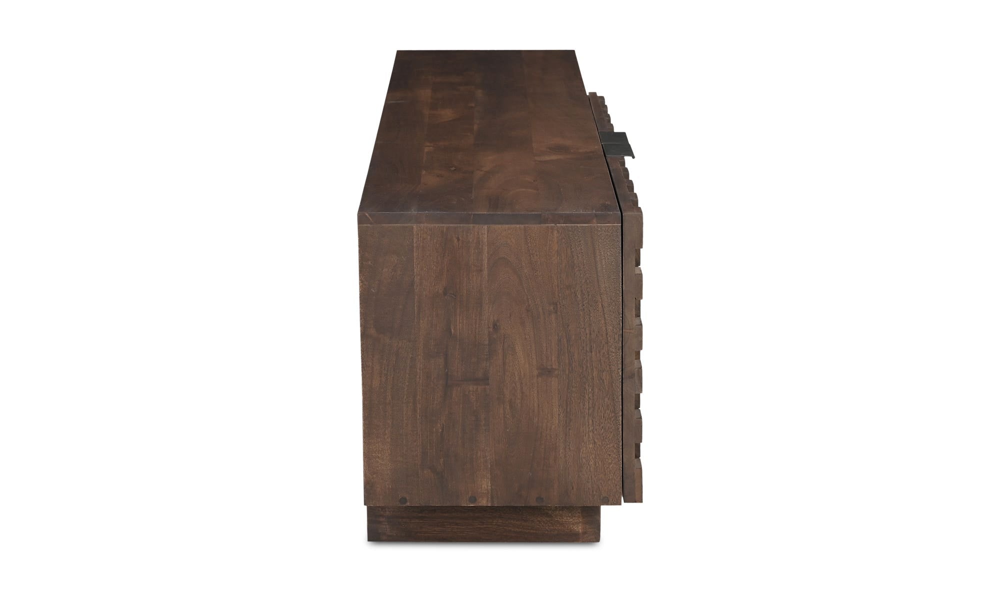 60" Brown Acacia Cabinet