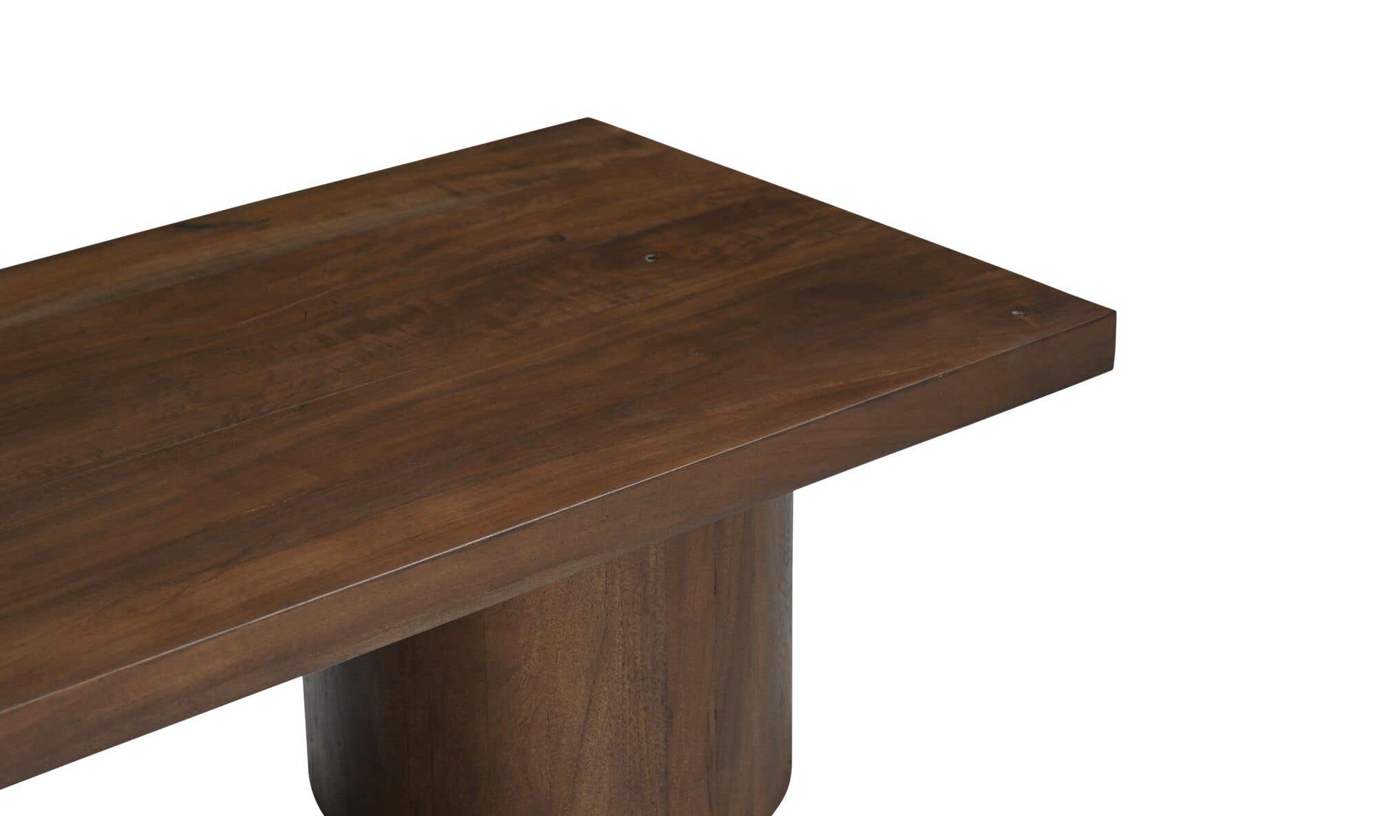 60" Warm Brown Mango Wood Coffee Table