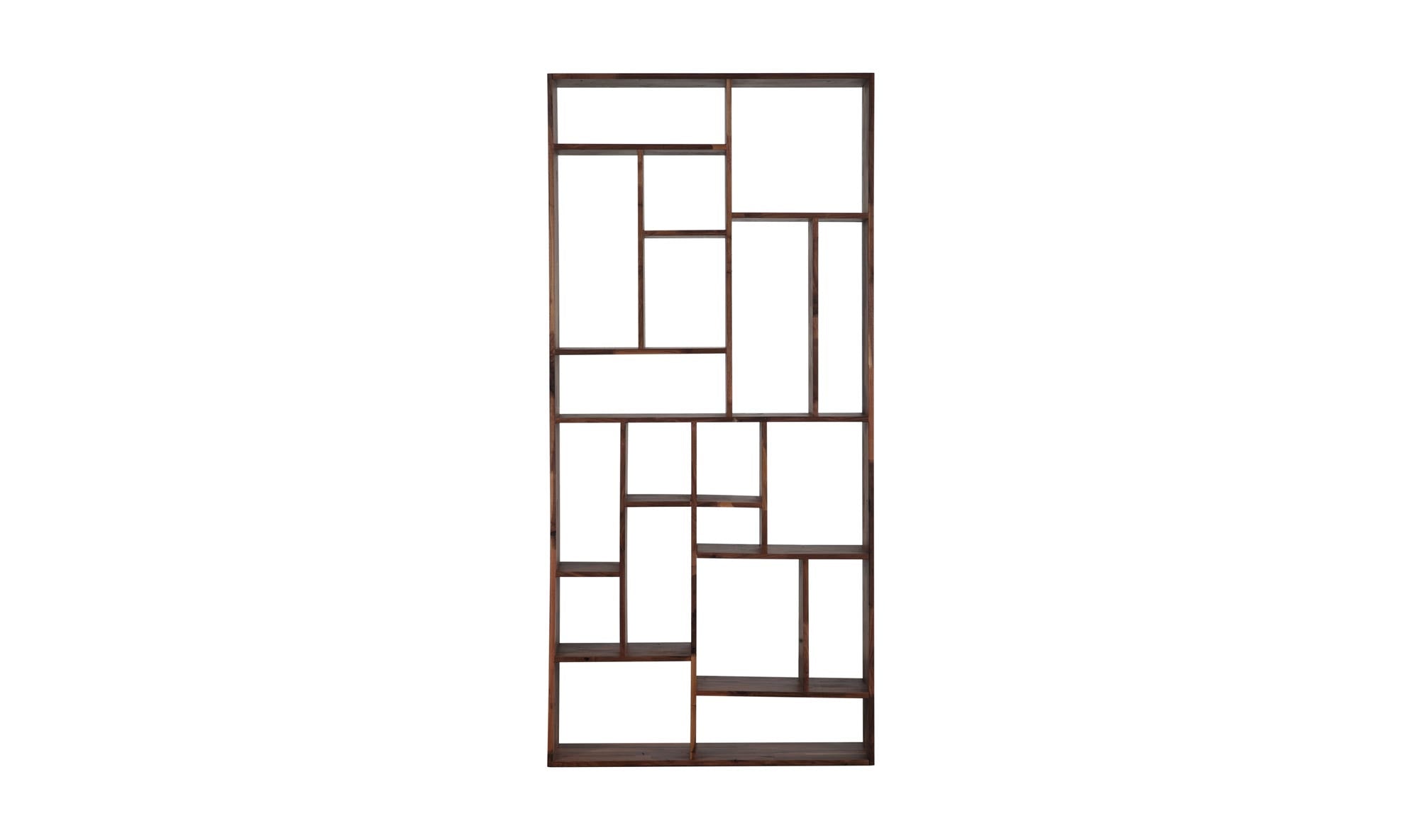 41" Walnut Shelving Unit