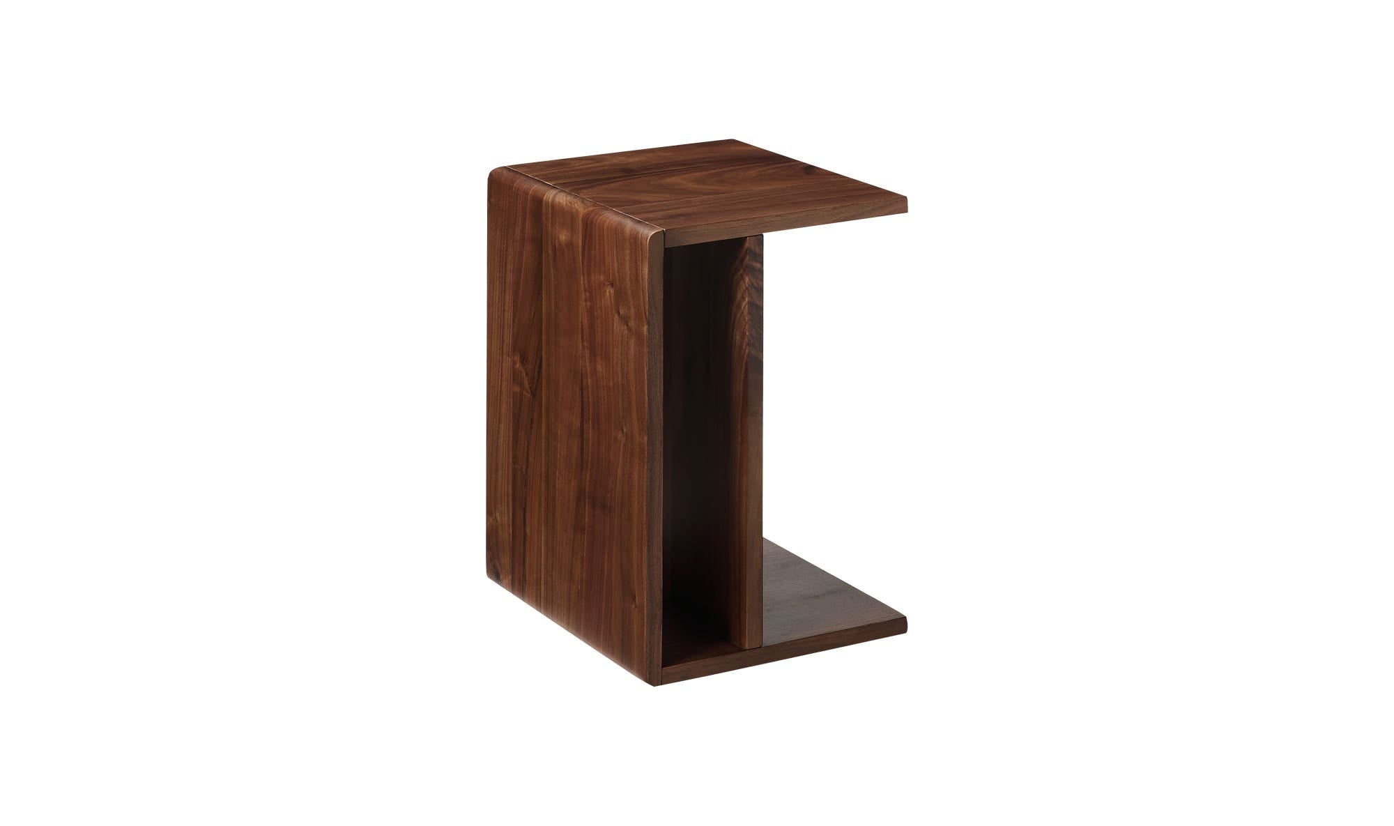 12.5" Brown Walnut Side Table