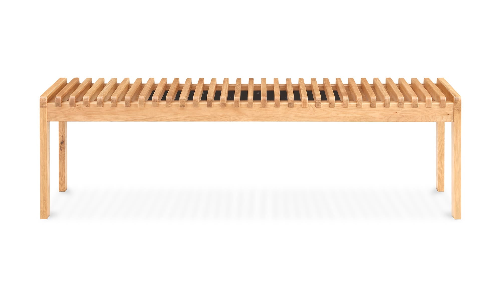 60" Natural Solid Oak Bench