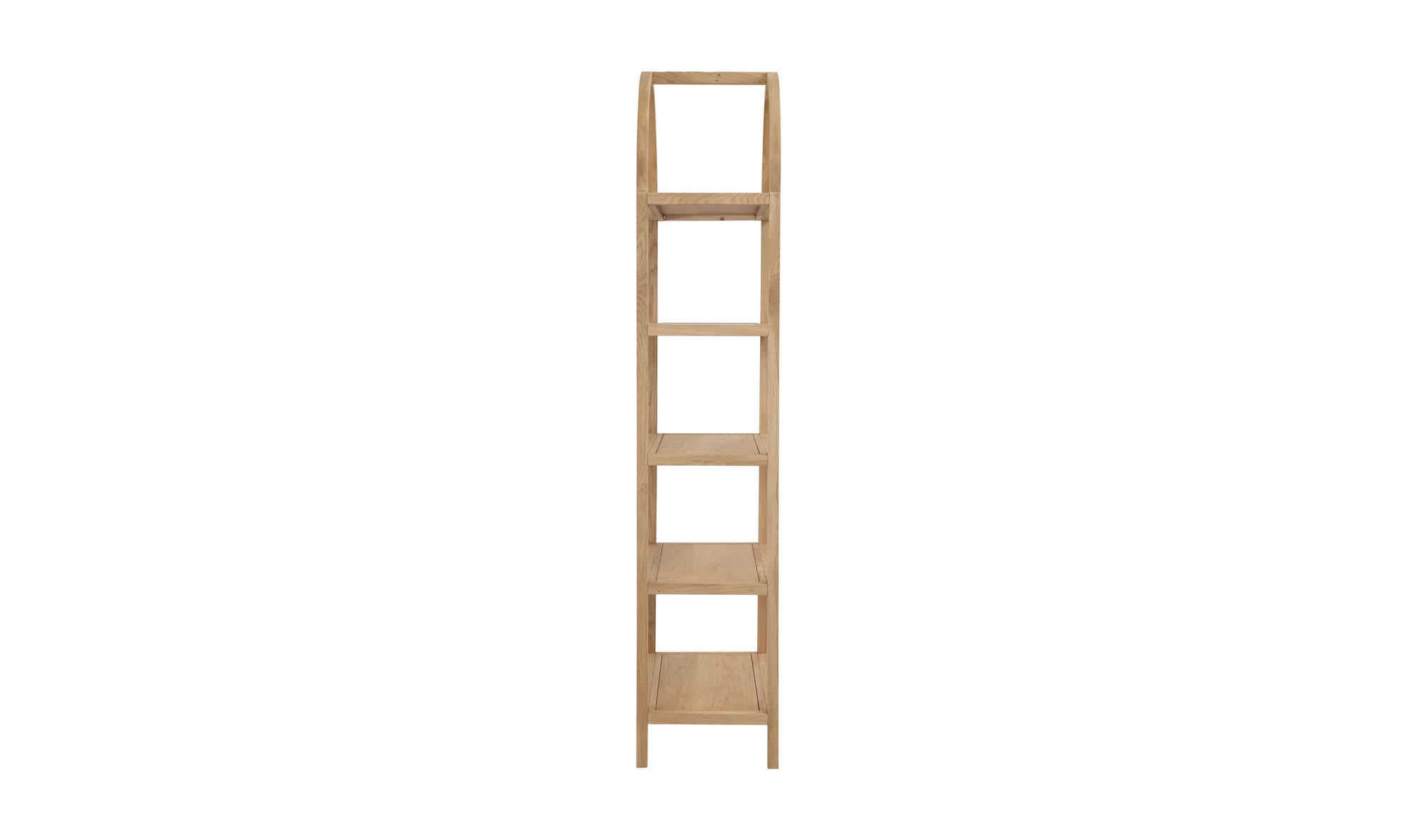 30" Natural Solid Oak Bookcase