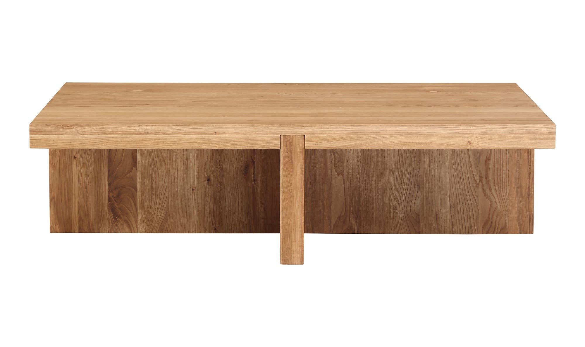 50" Natural Solid Oak Coffee Table