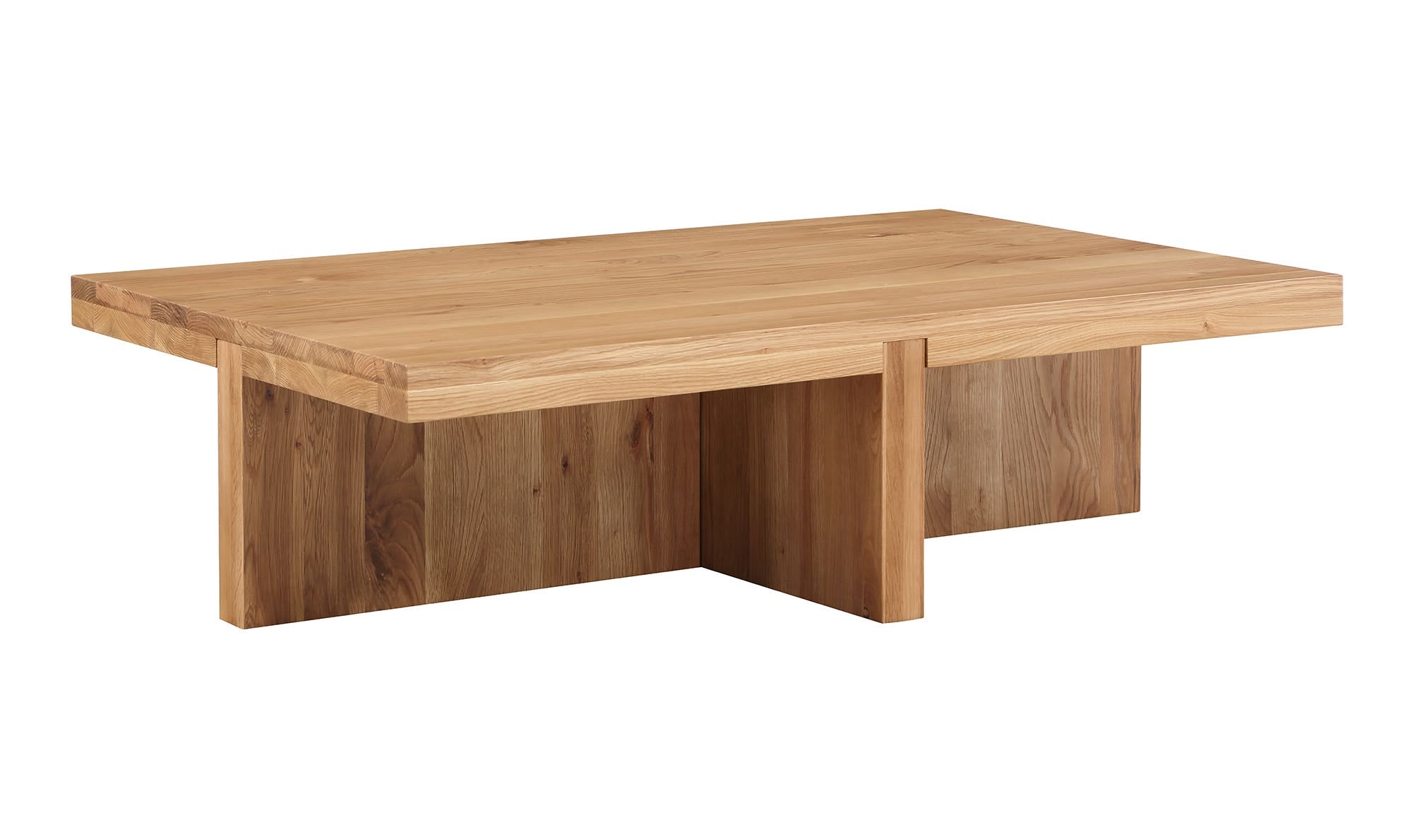 50" Natural Solid Oak Coffee Table