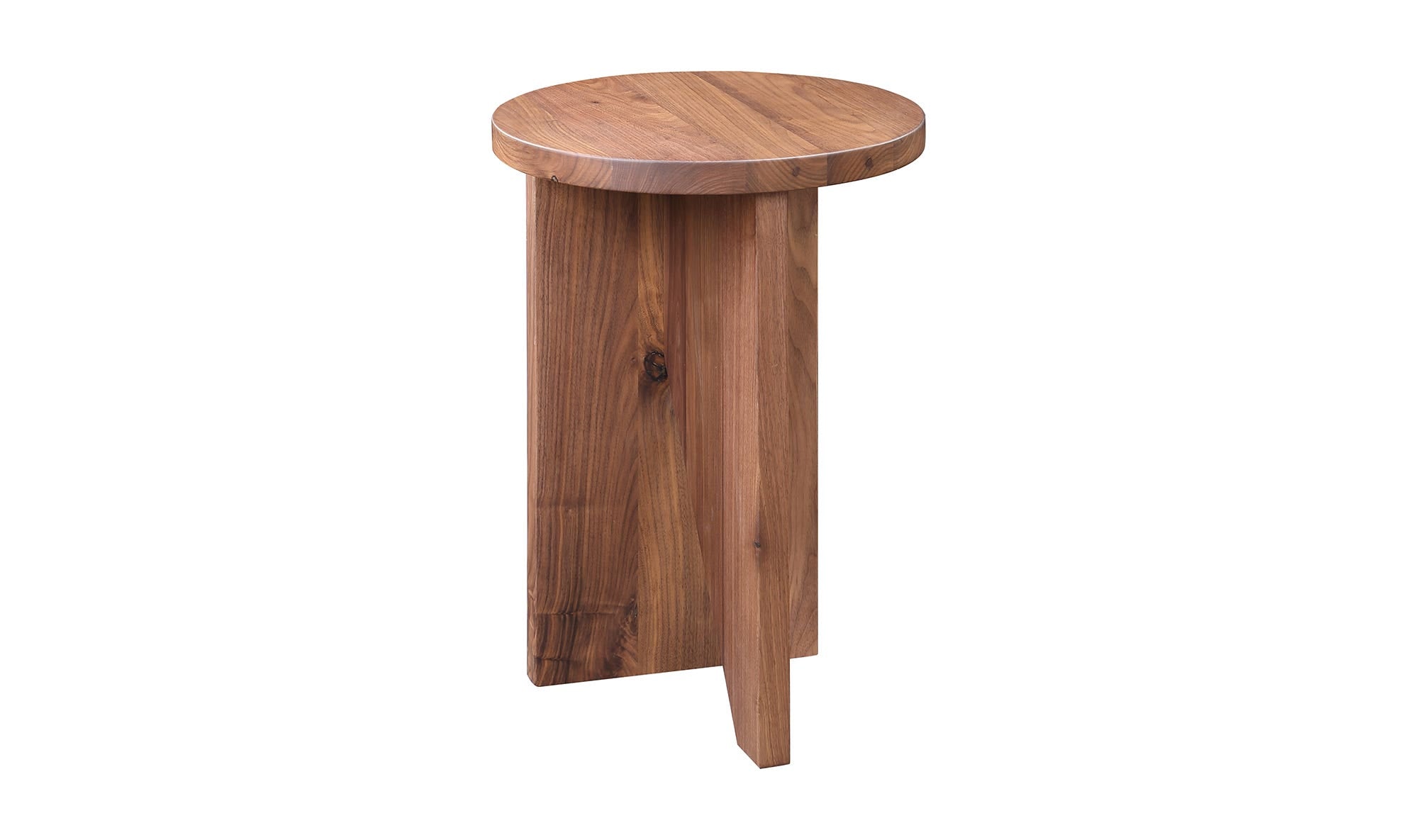 14" Walnut Side Table
