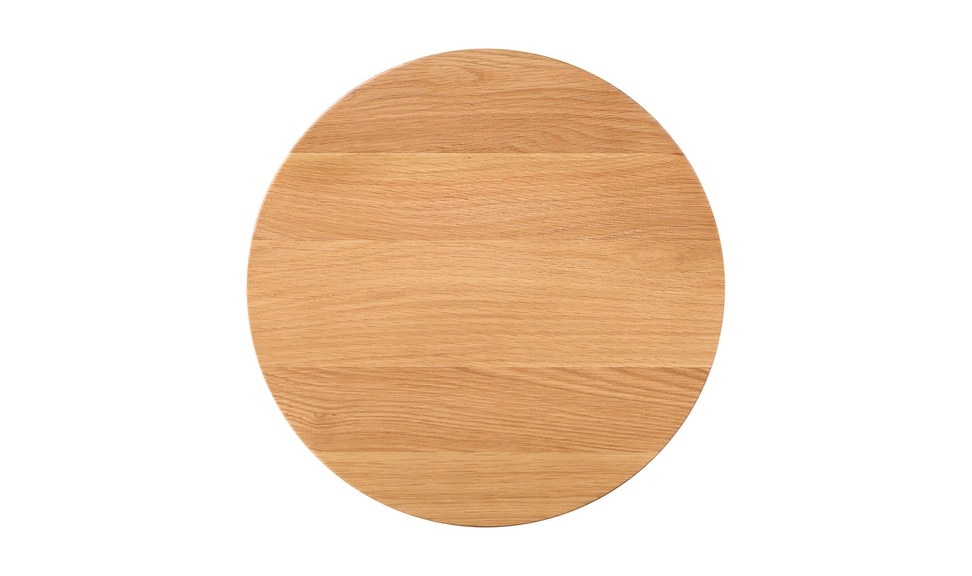 14" Natural Solid Oak Side Table