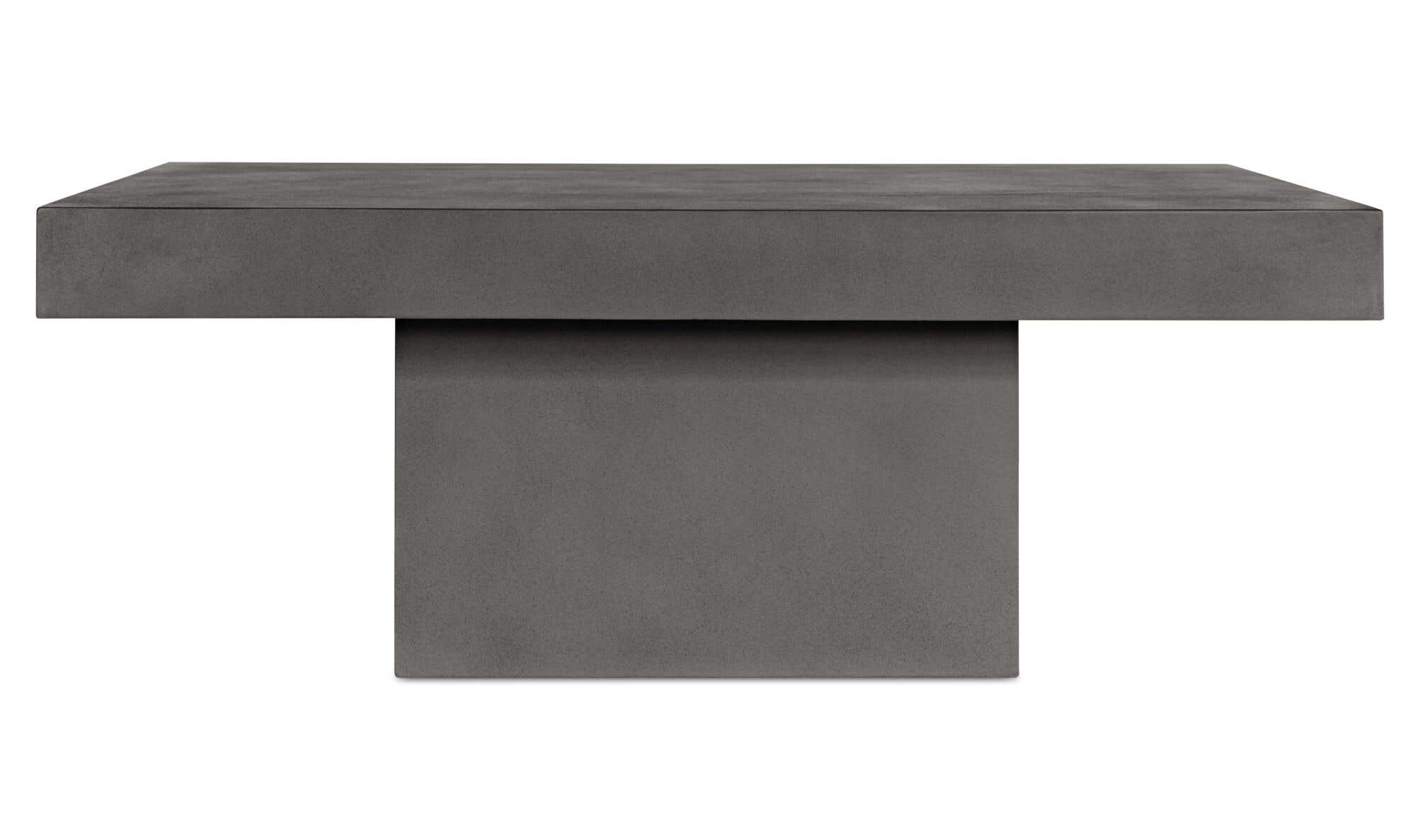 47" Grey Concrete Coffee Table