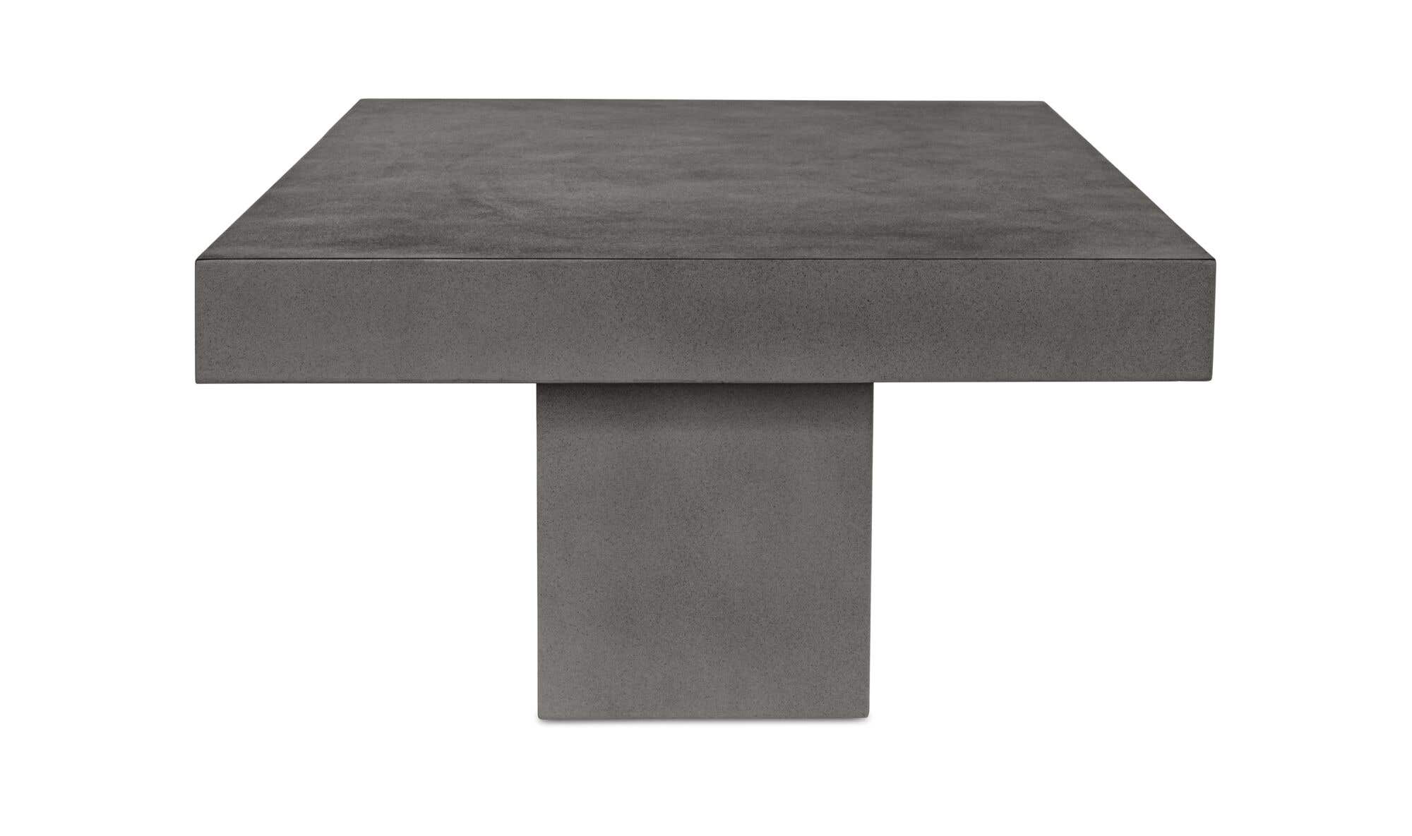 47" Grey Concrete Coffee Table