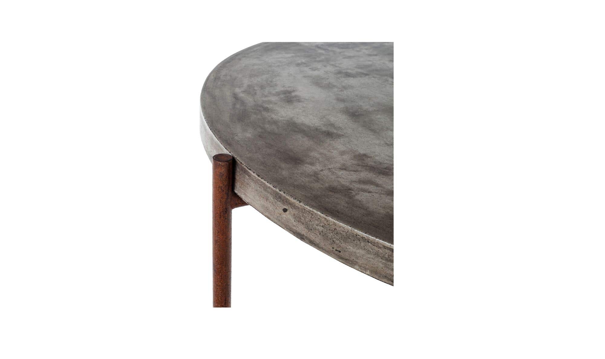 36" Dark Grey Concrete Coffee Table