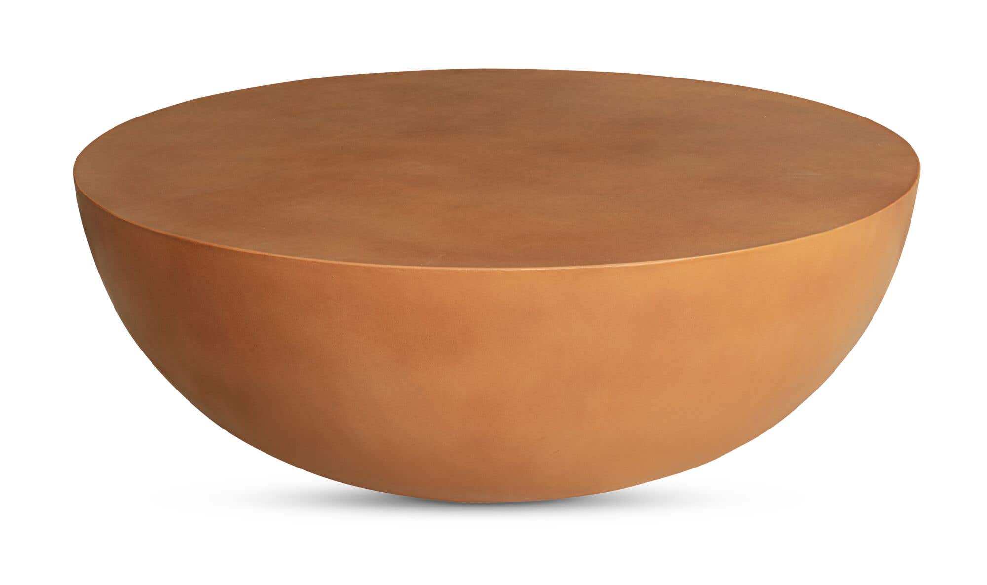 47" Terracotta Concrete Coffee Table