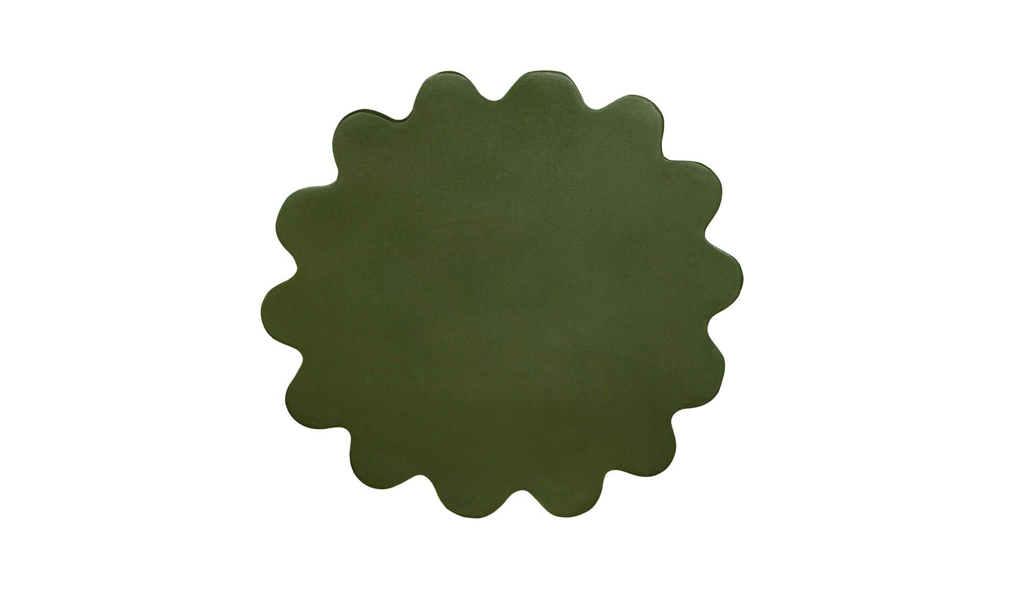 15" Green Concrete Side Table