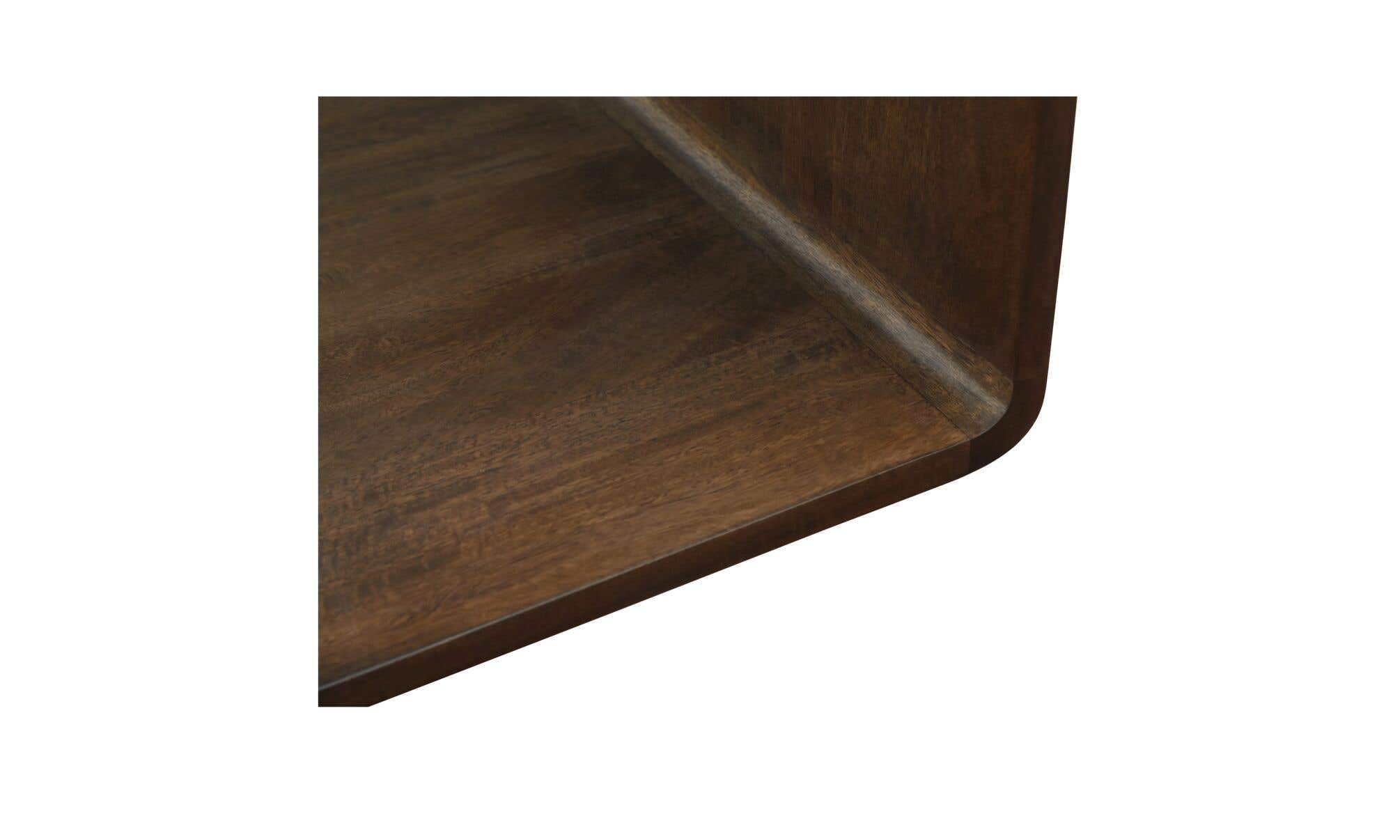 20.5" Dark Brown Mango Wood Side Table