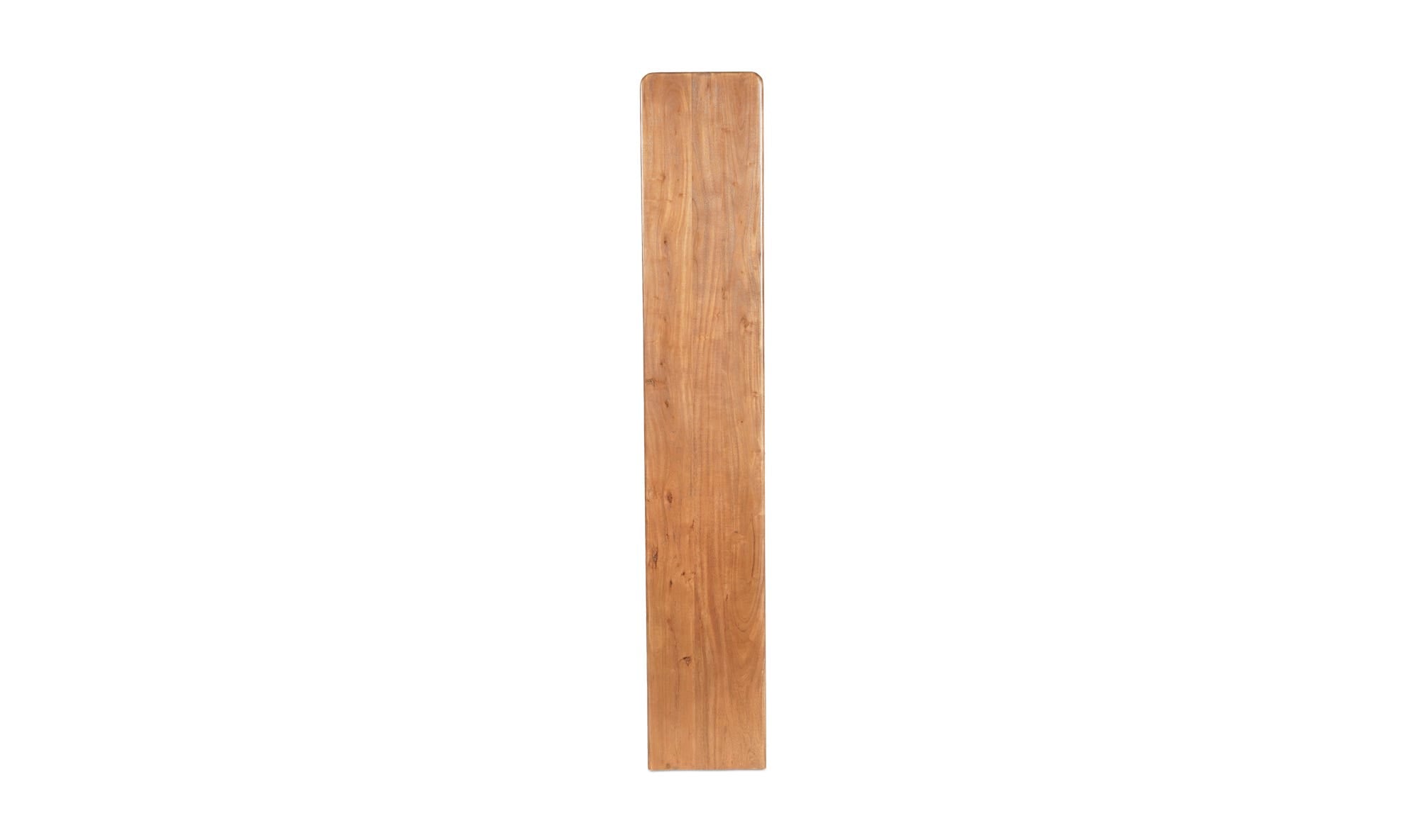 43.31" Brown Acacia Bookcase