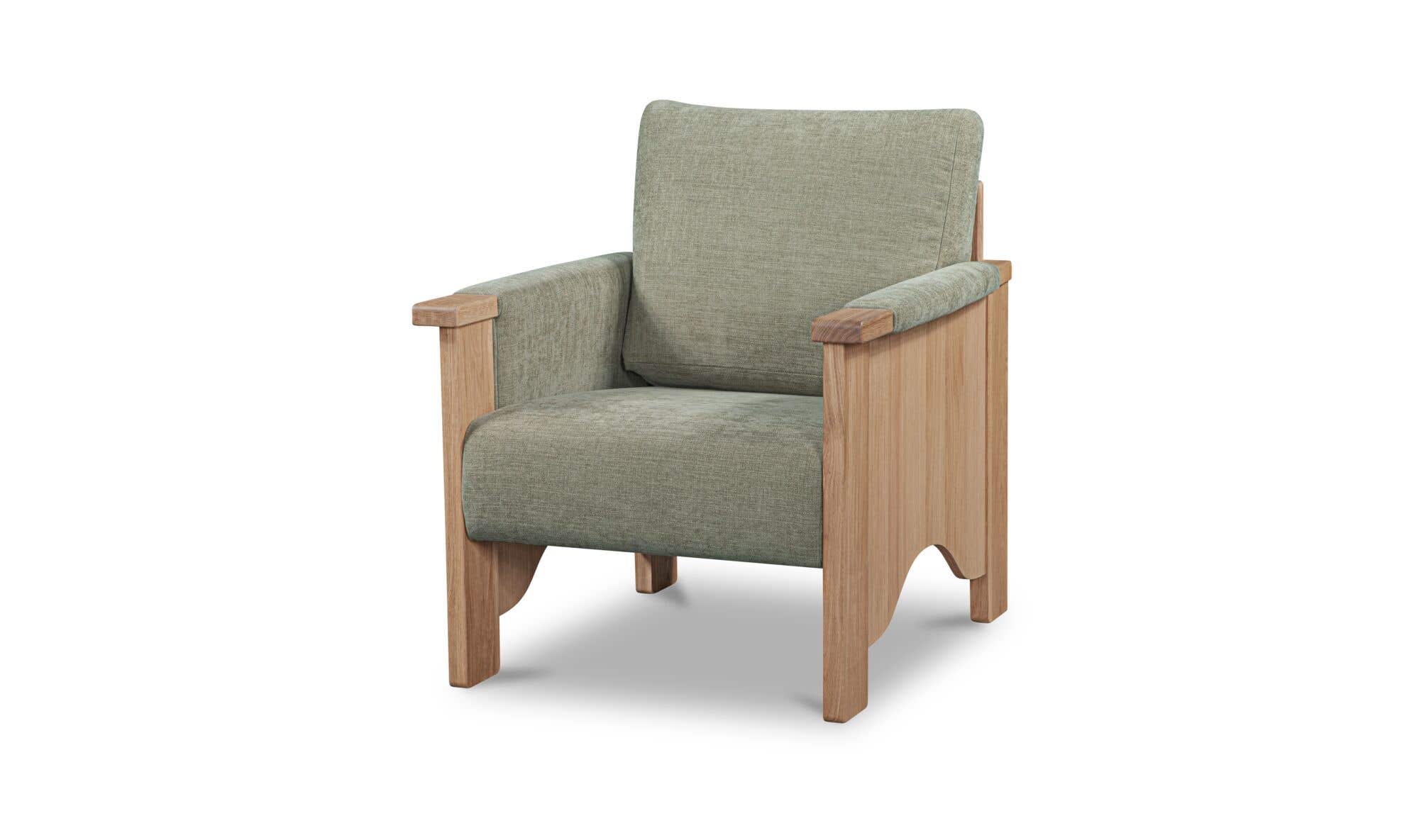 30.25" Sage Upholstered Accent Chair