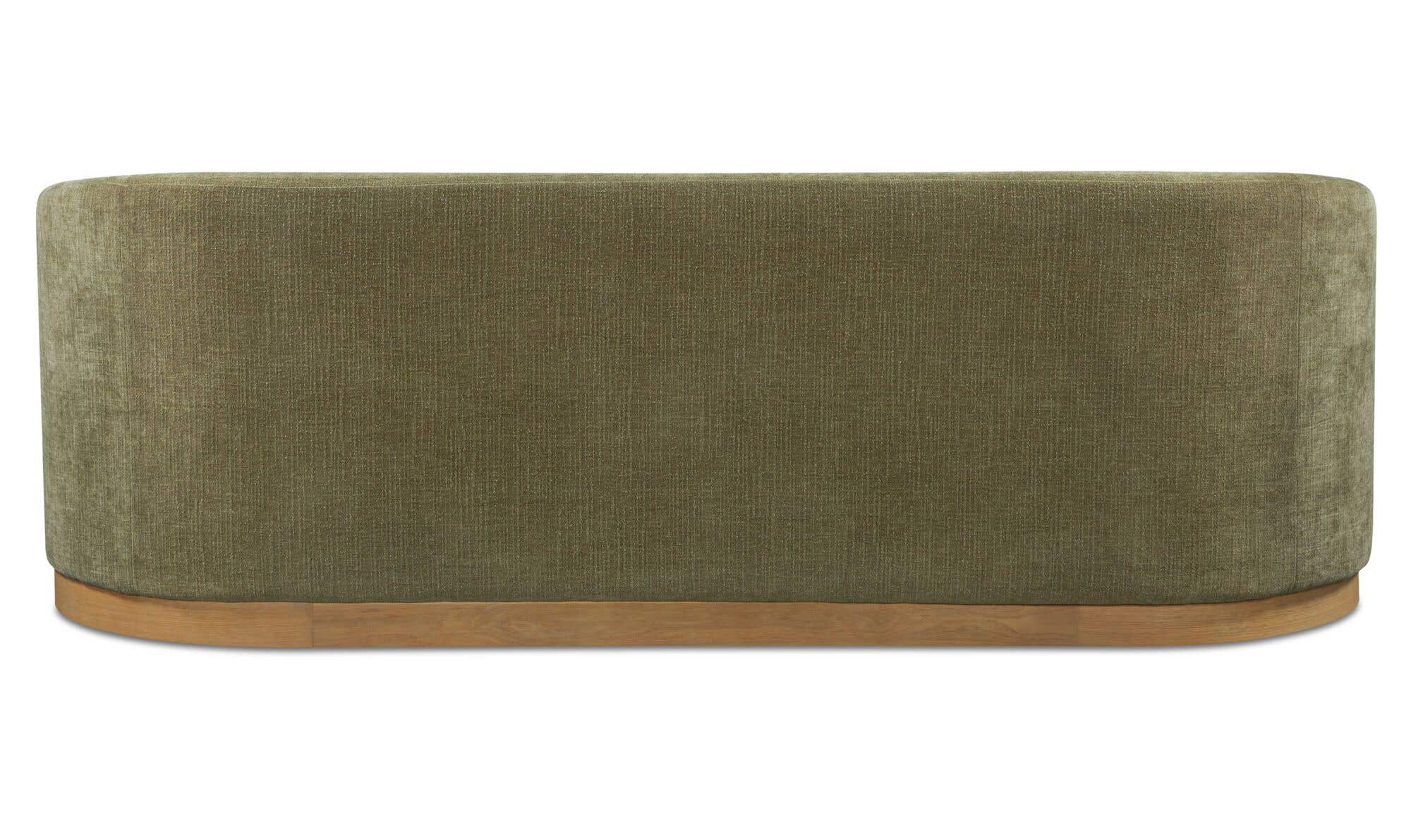 90" Olive Upholstered Sofa
