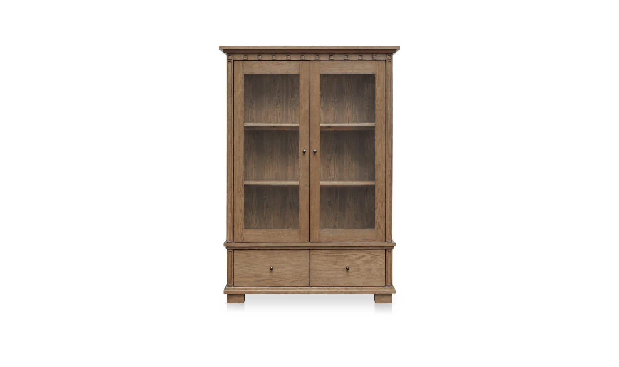52" Brown Iron Tall Cabinet