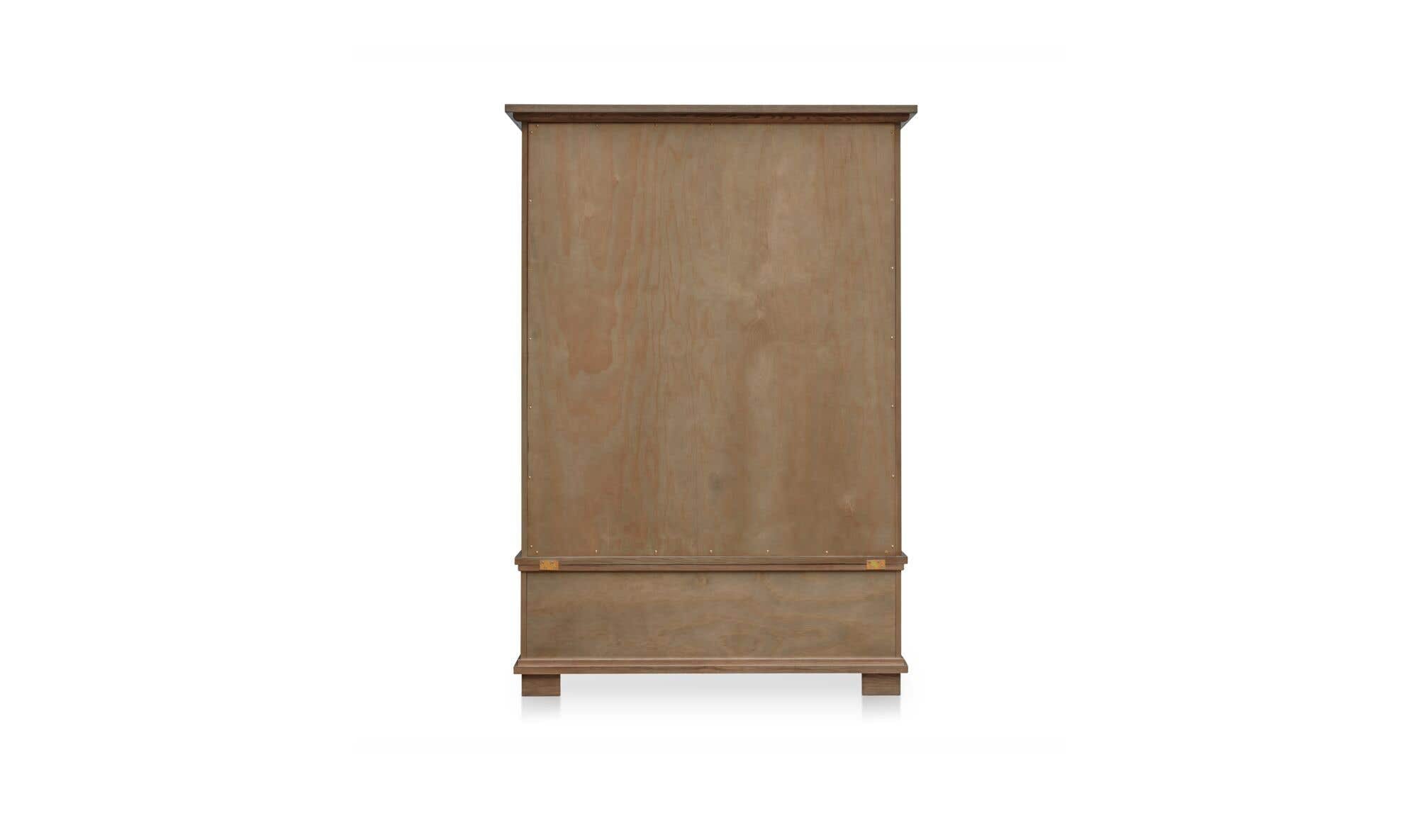 52" Brown Iron Tall Cabinet