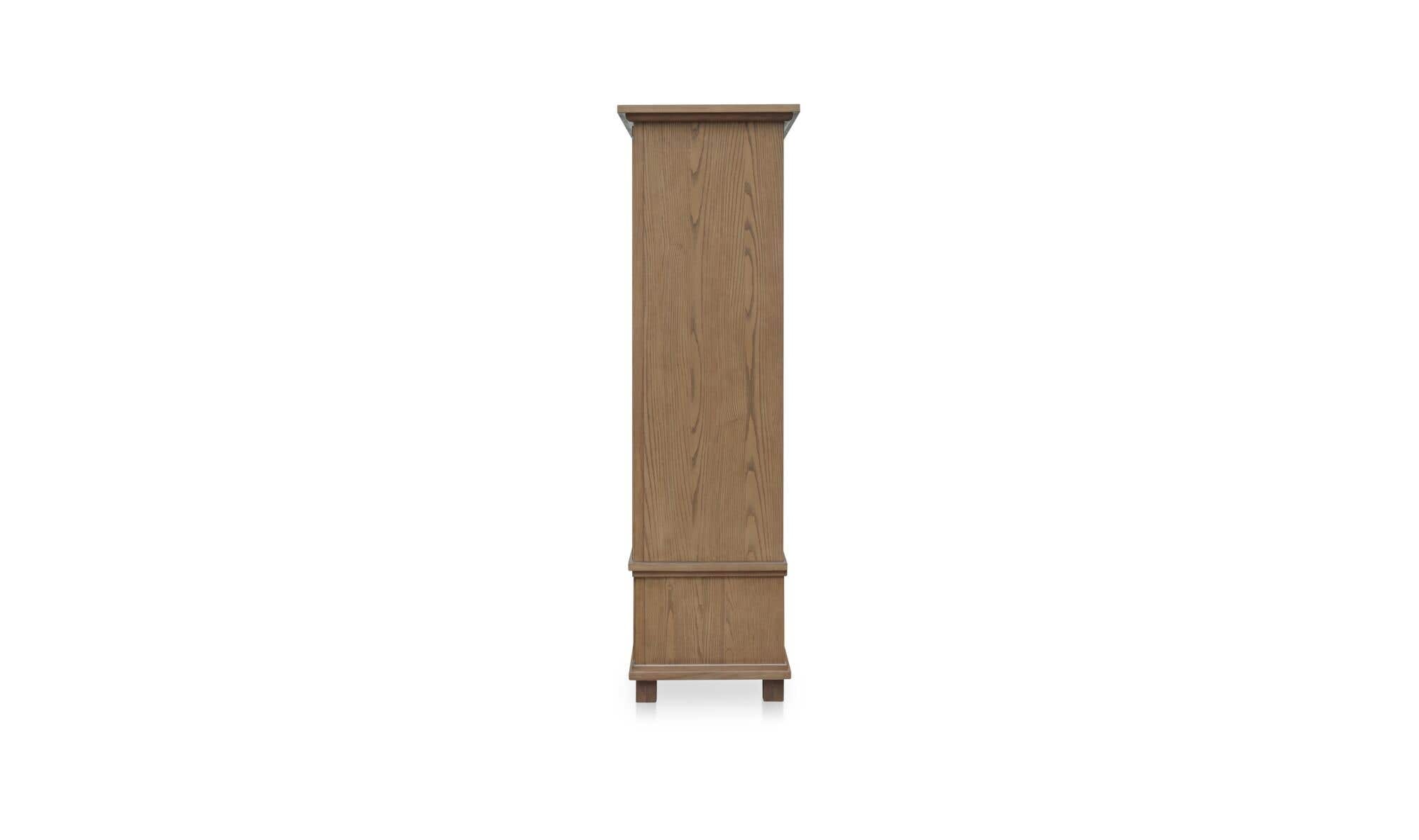 52" Brown Iron Tall Cabinet