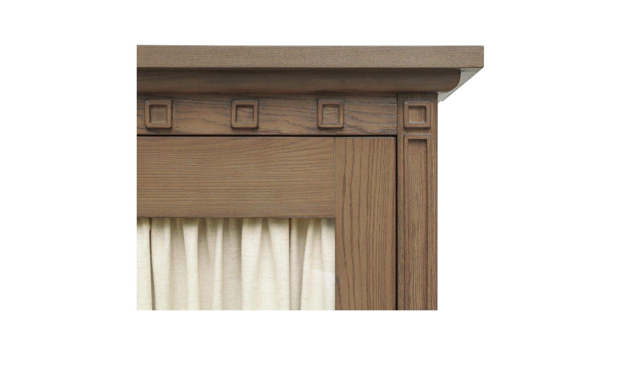 52" Brown Iron Tall Cabinet