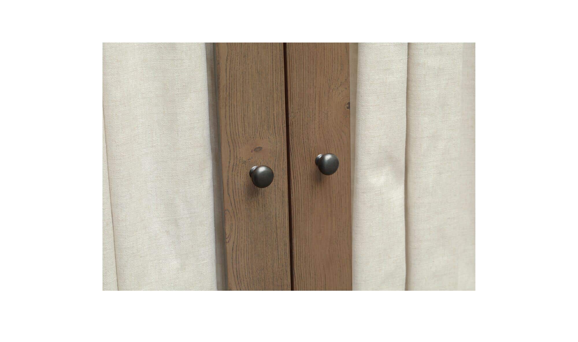 52" Brown Iron Tall Cabinet