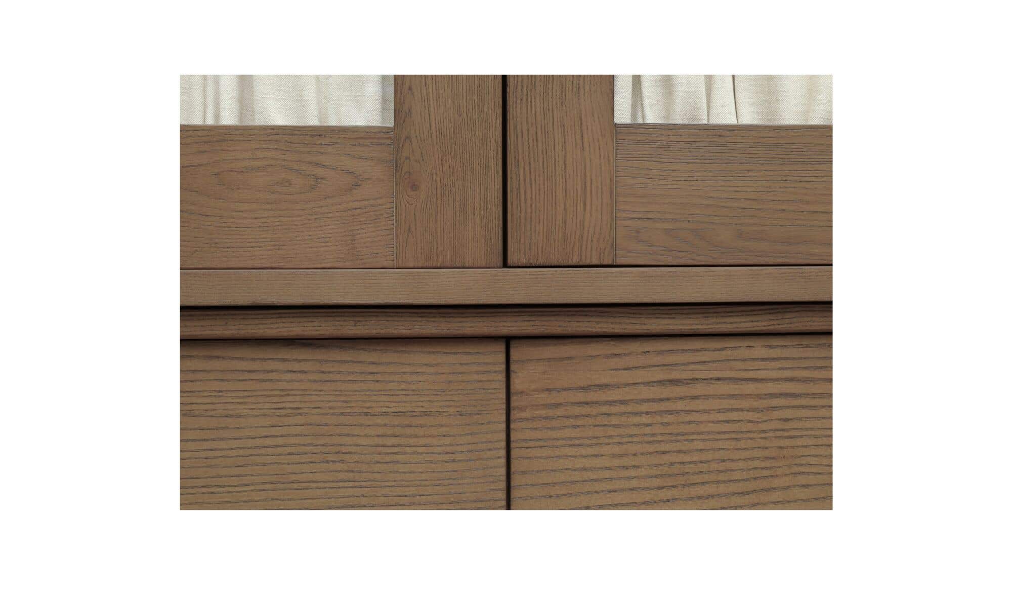 52" Brown Iron Tall Cabinet