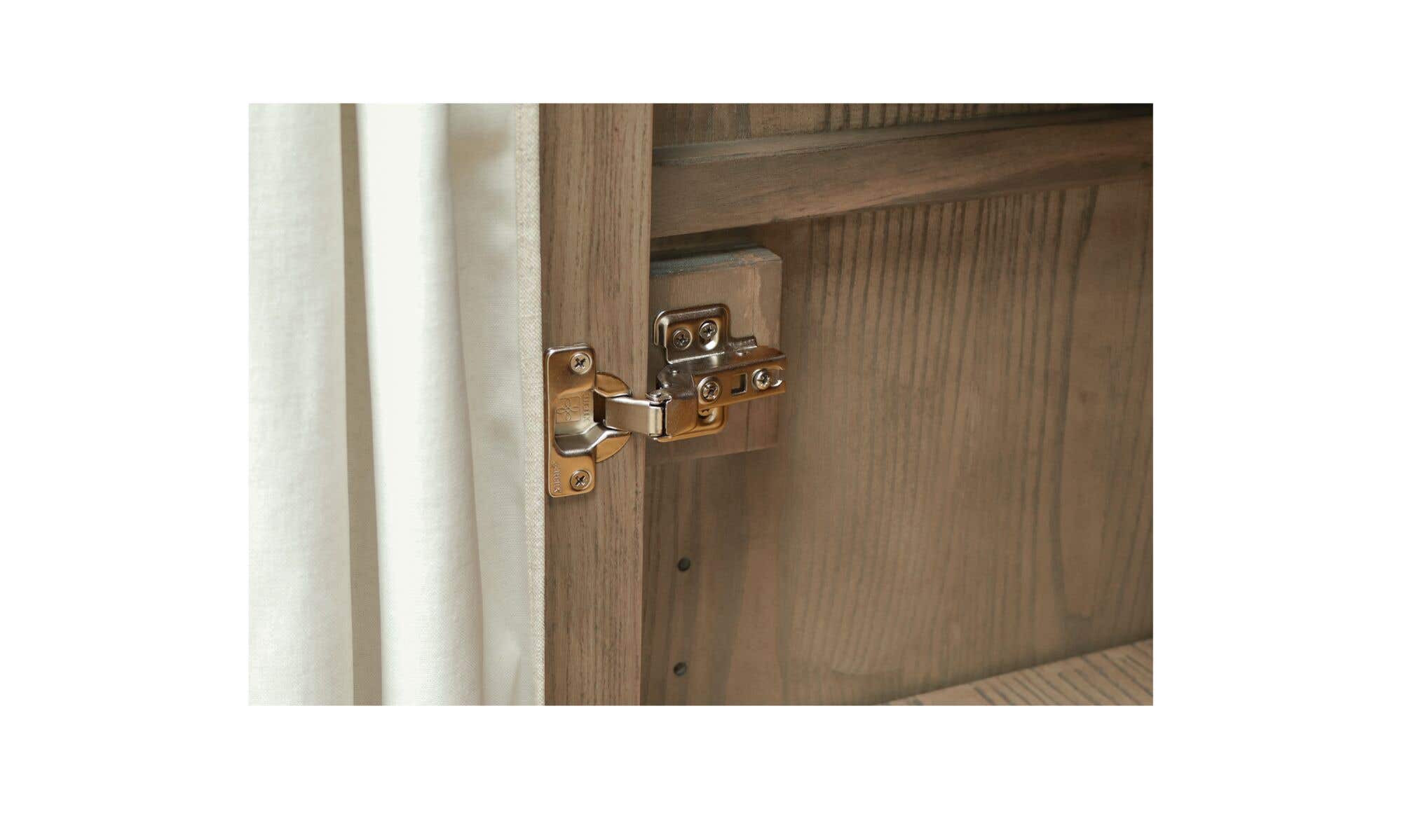 52" Brown Iron Tall Cabinet