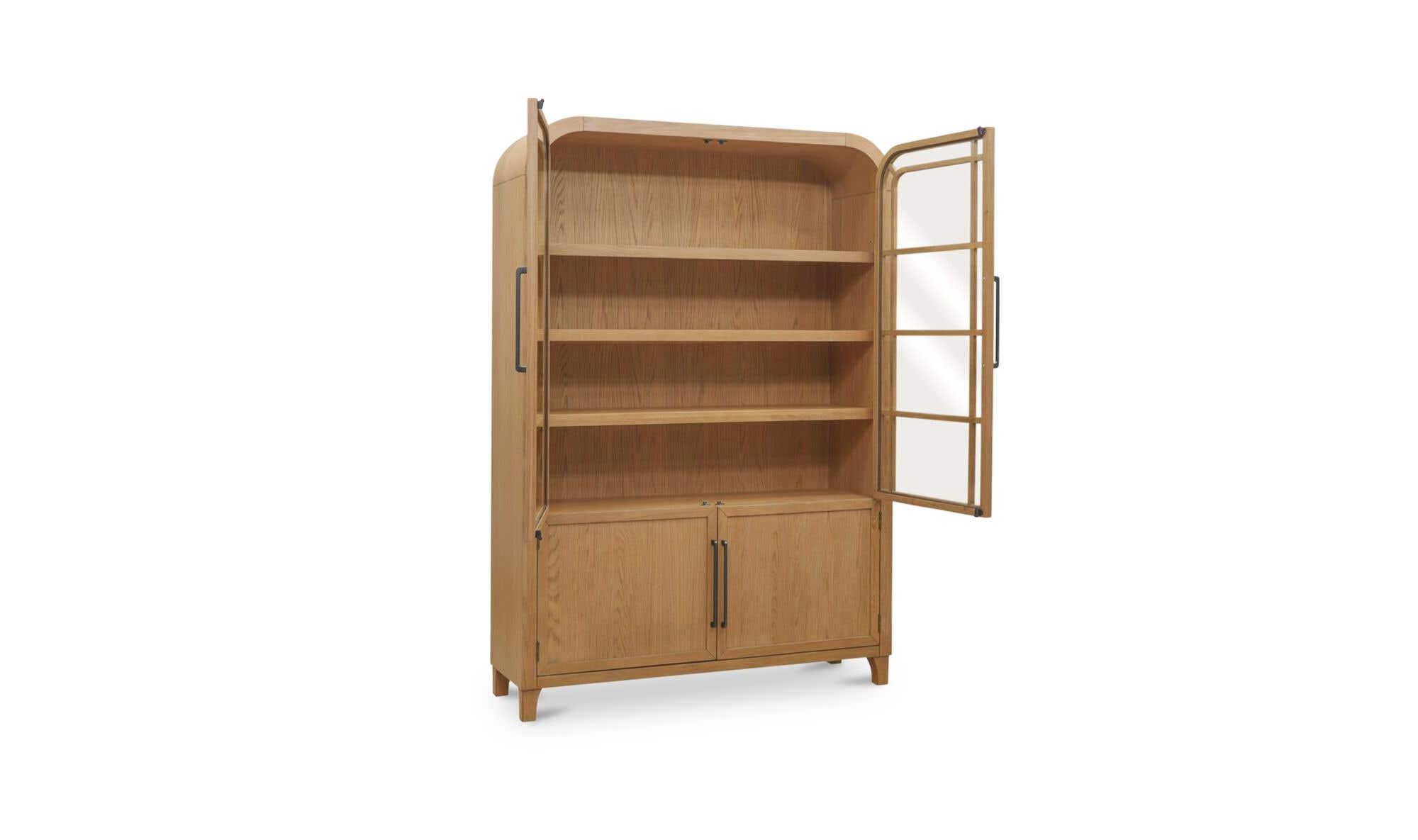 55" Natural Solid Oak Cabinet