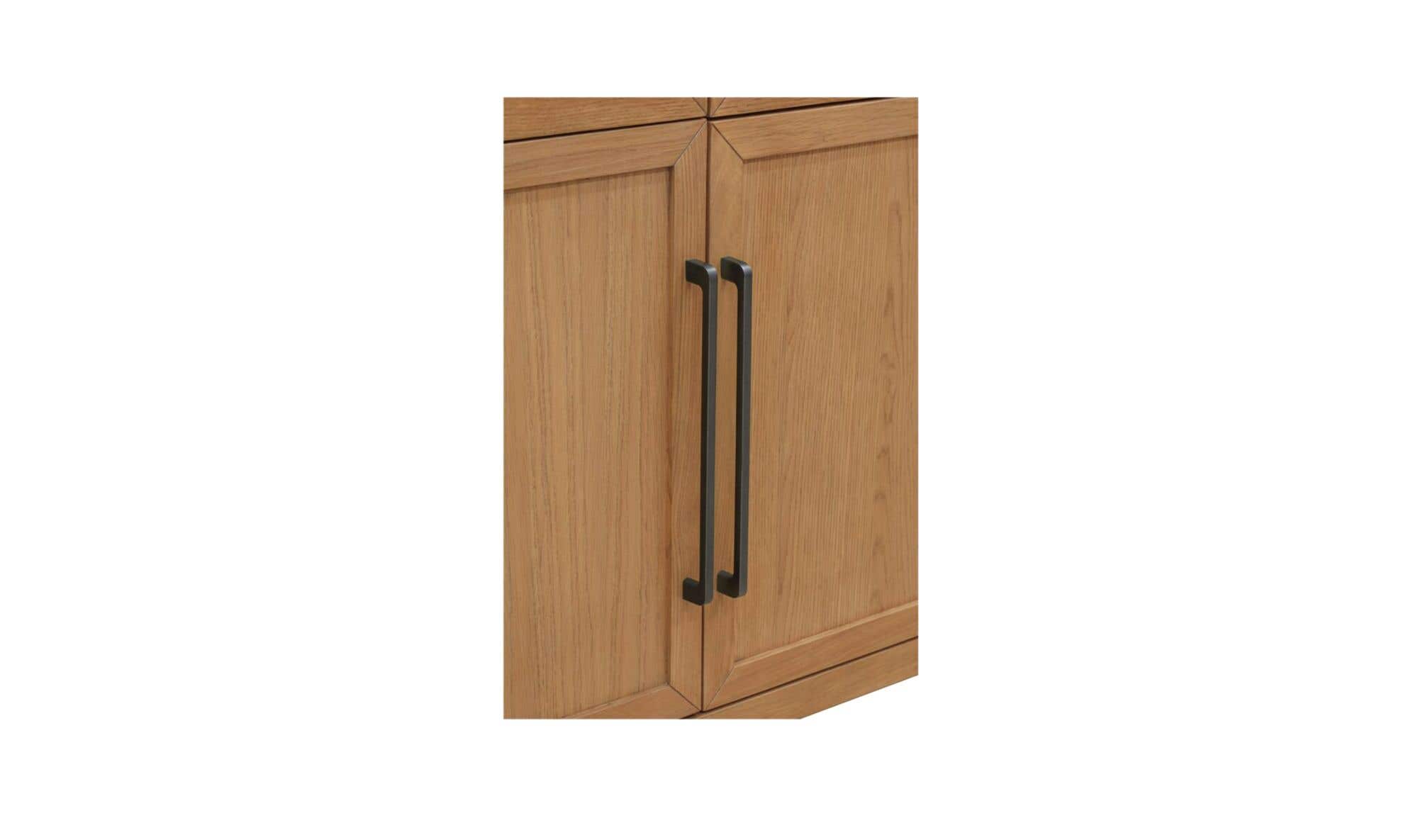 55" Natural Solid Oak Cabinet