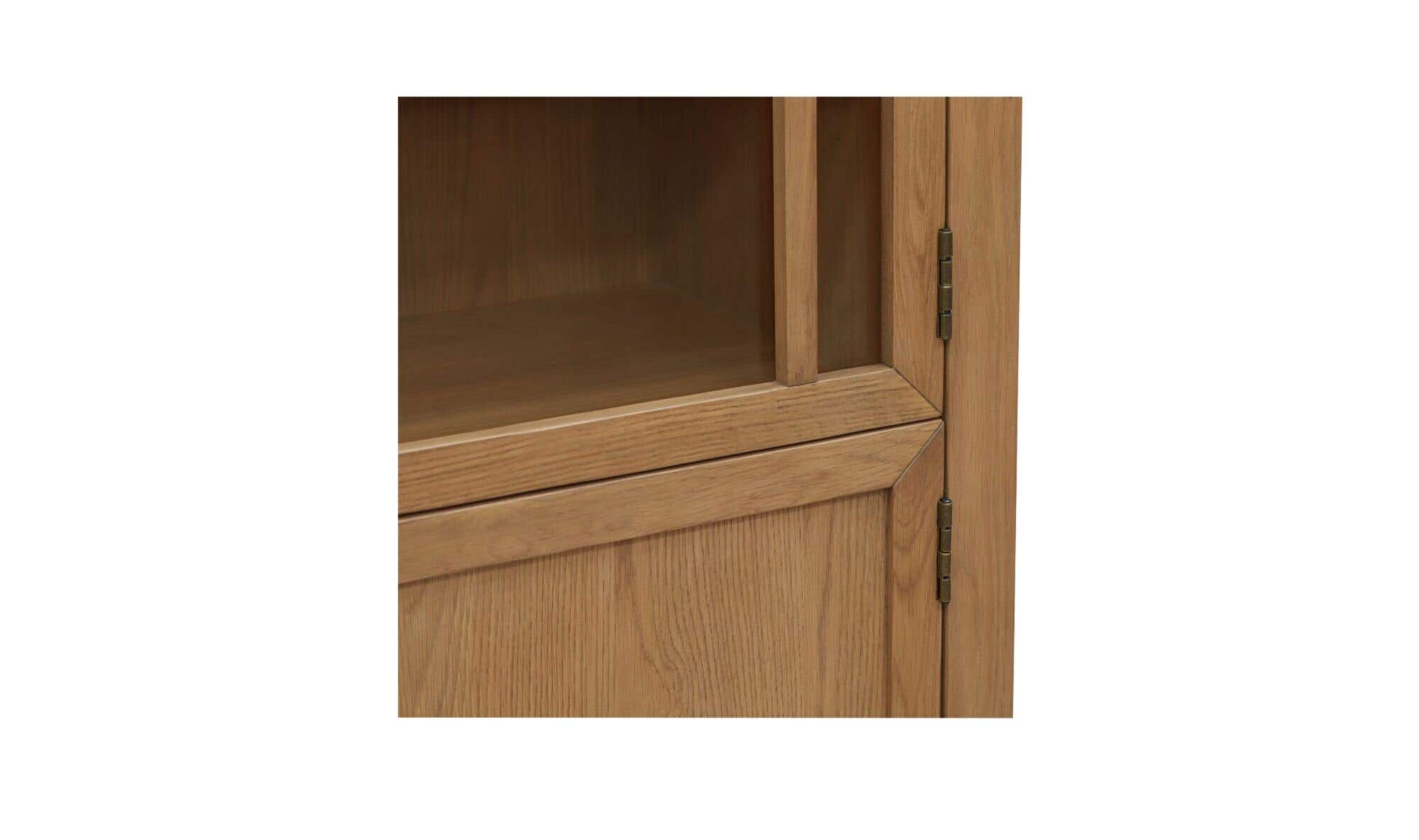 55" Natural Solid Oak Cabinet