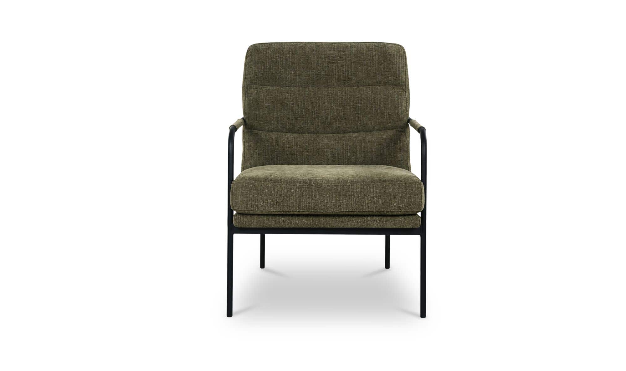 23.5" Olive Upholstered Accent Chair