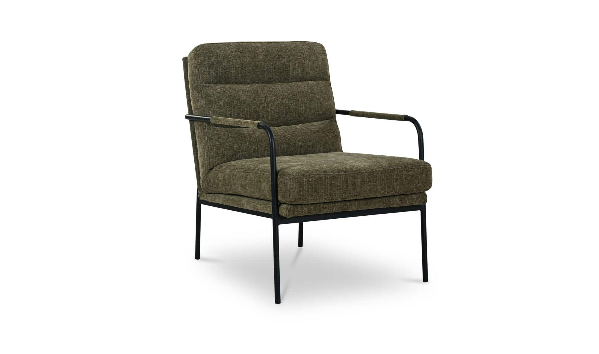 23.5" Olive Upholstered Accent Chair