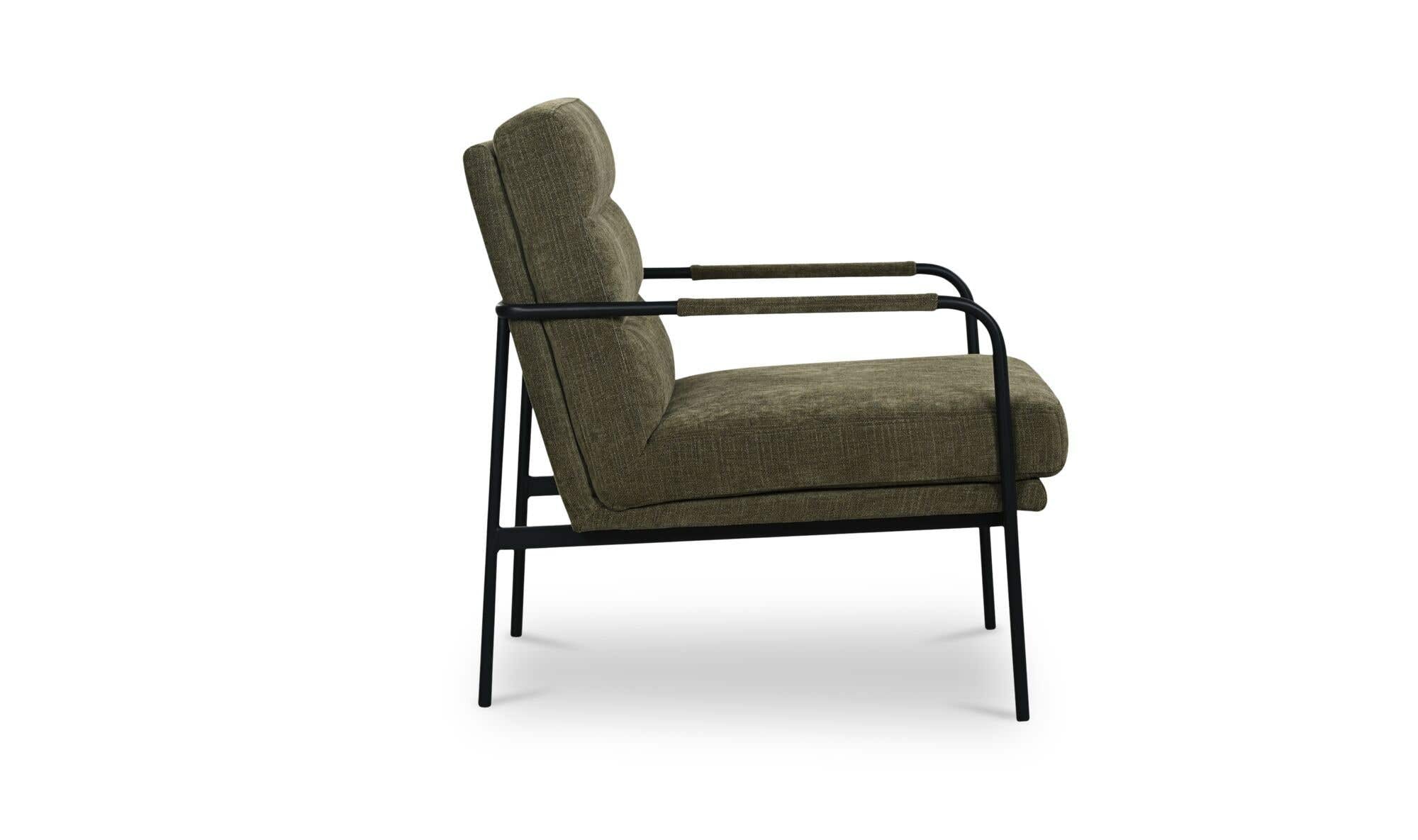 23.5" Olive Upholstered Accent Chair