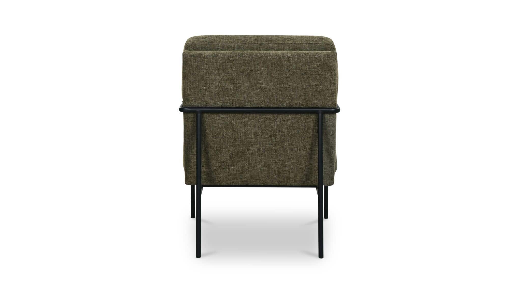 23.5" Olive Upholstered Accent Chair