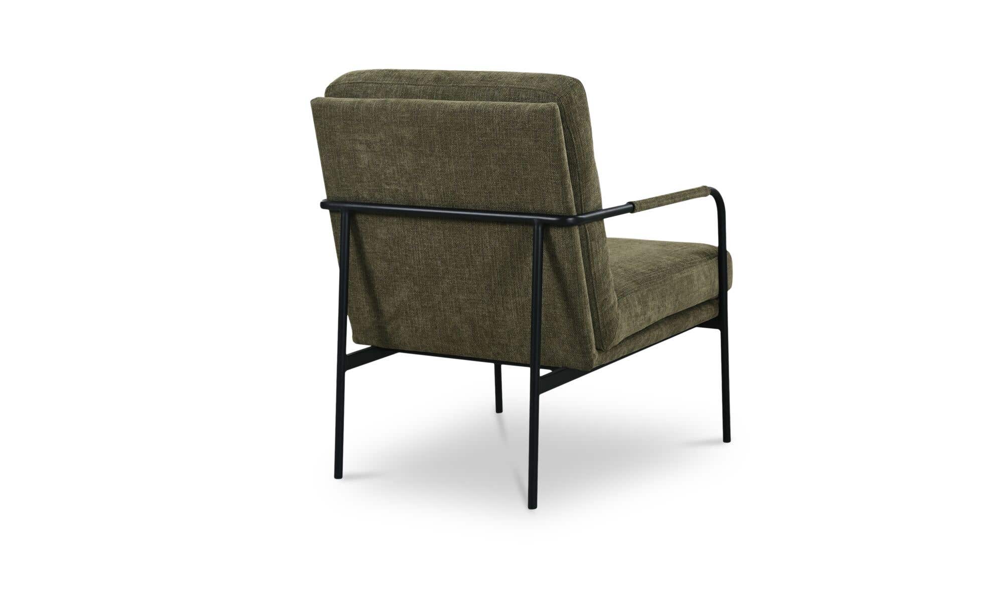 23.5" Olive Upholstered Accent Chair