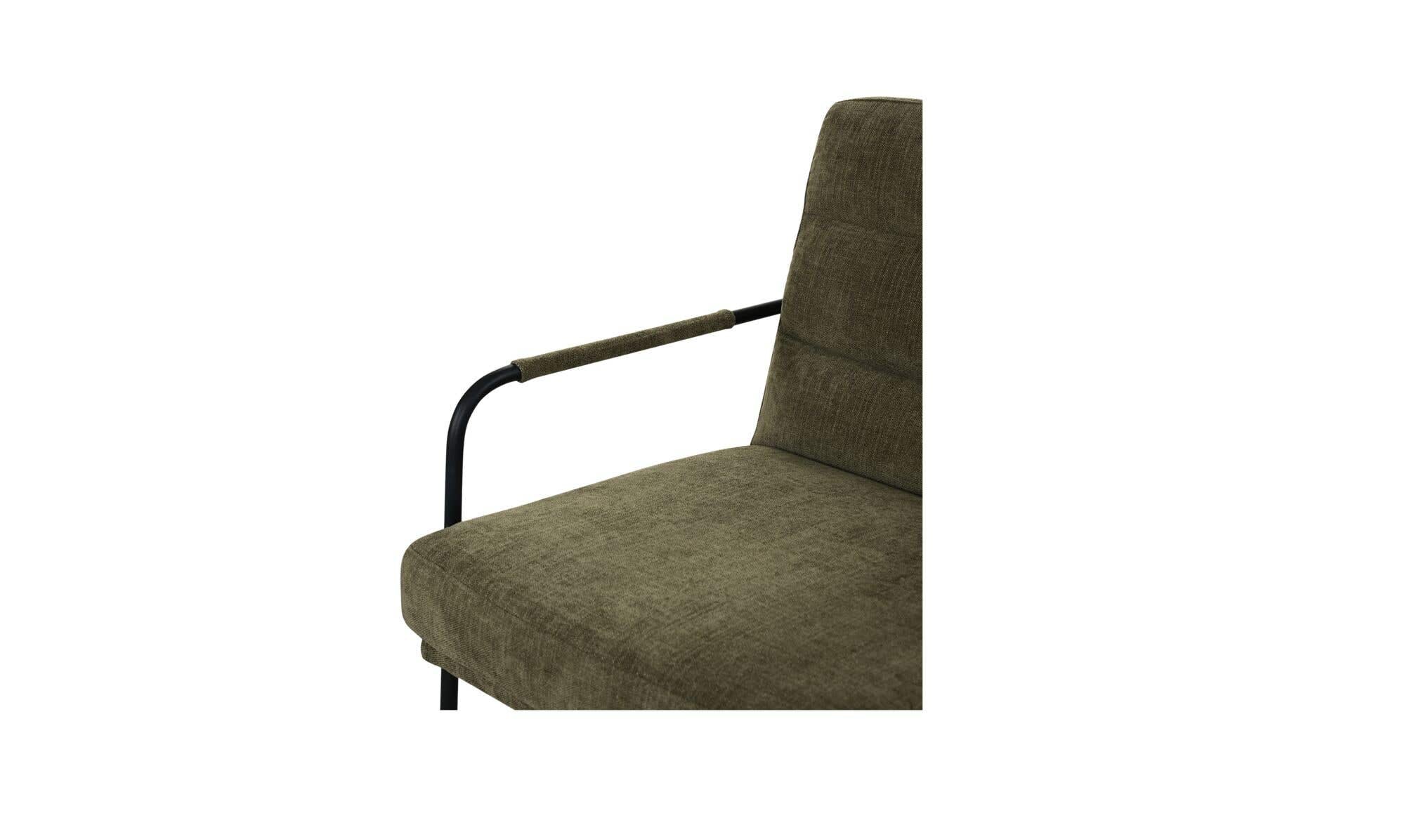 23.5" Olive Upholstered Accent Chair
