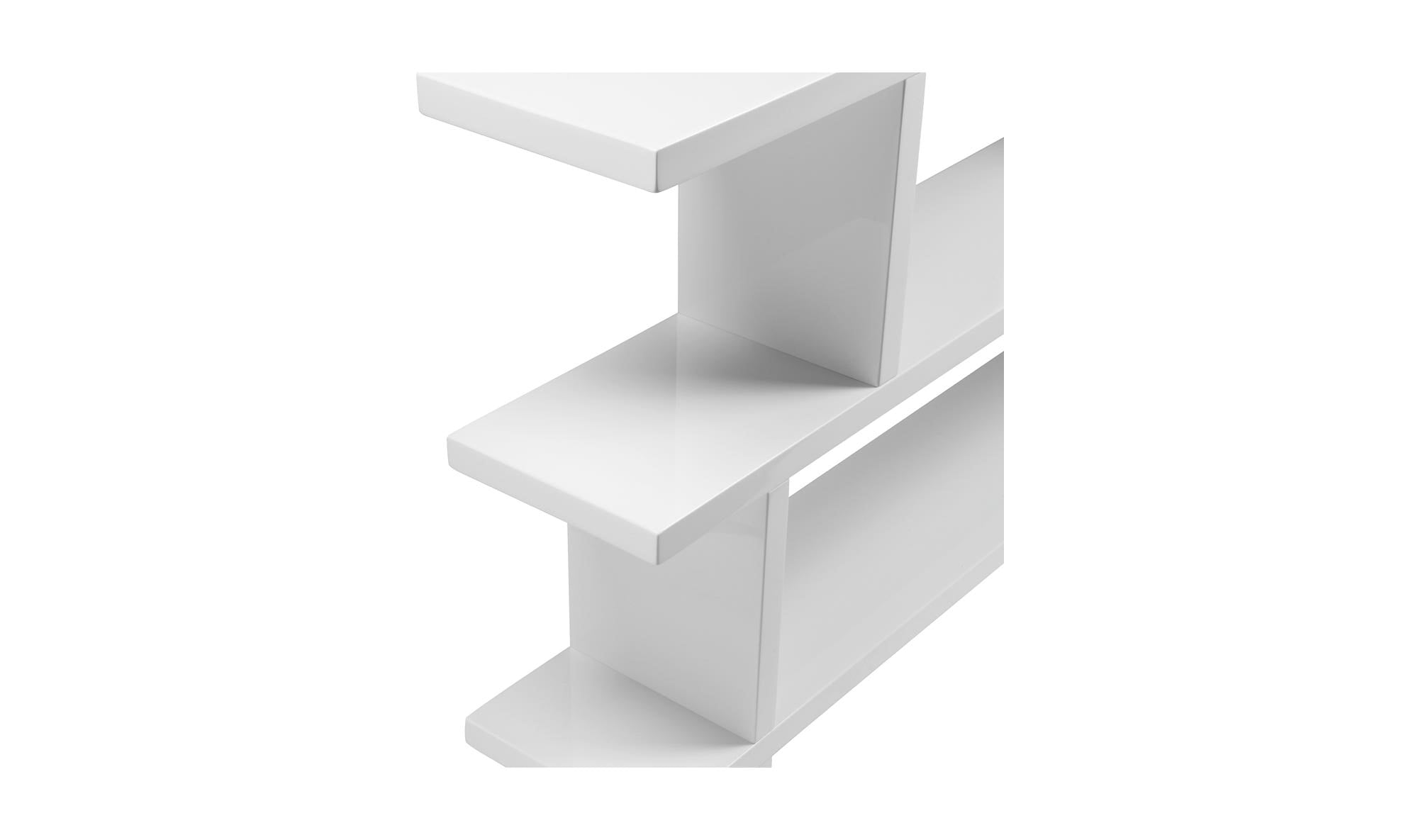 63" White Small Shelving Unit