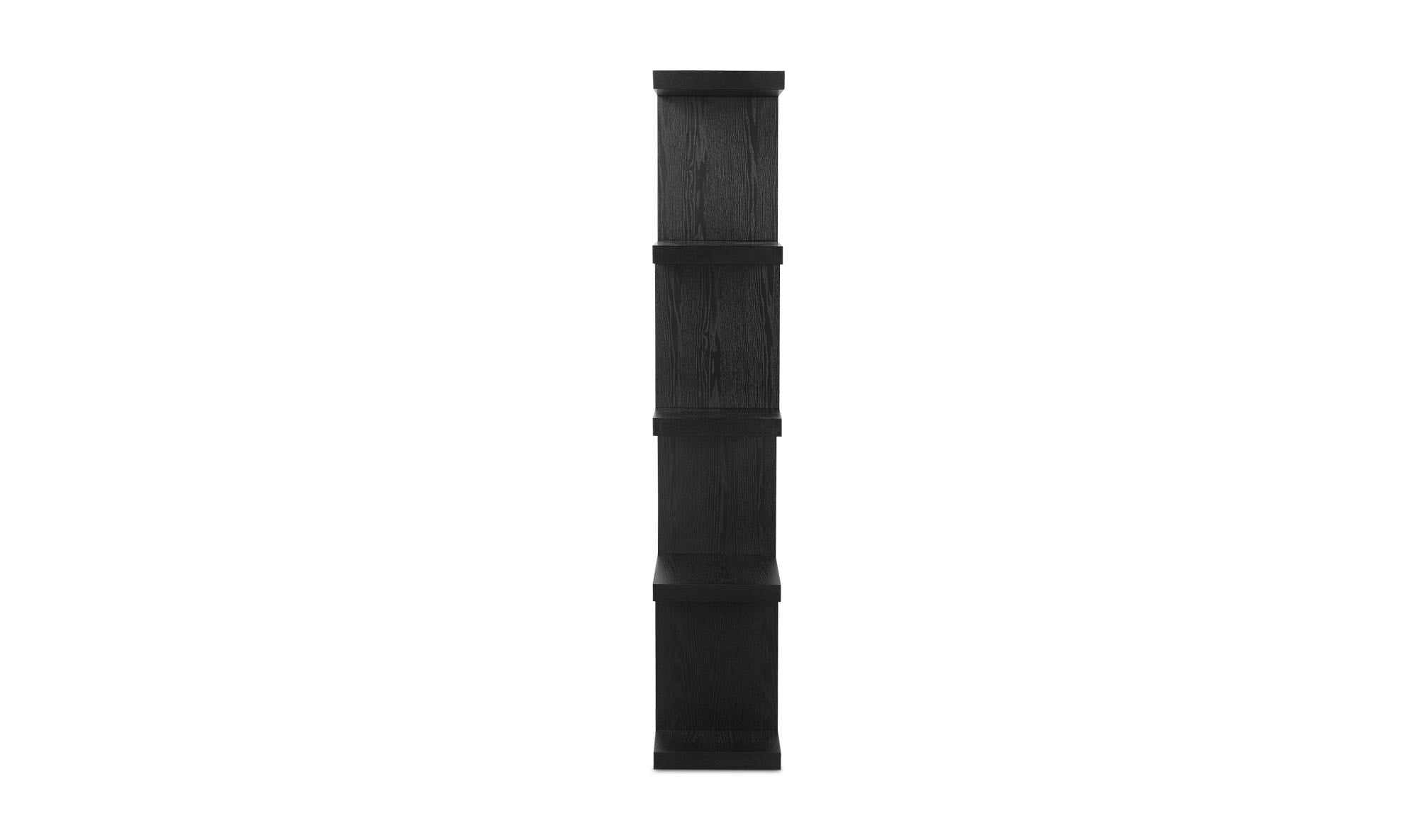 63" Black Large Shelving Unit