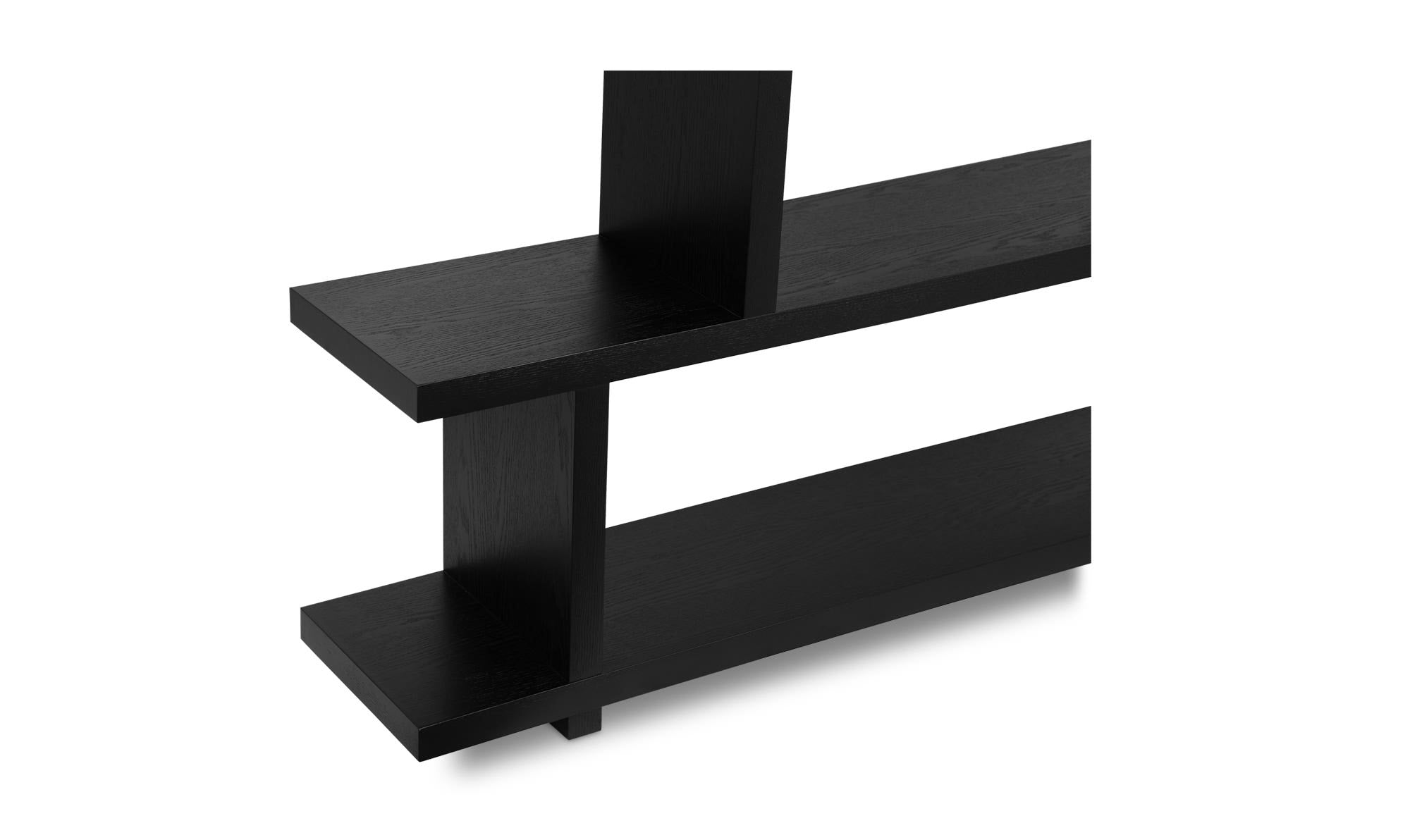 63" Black Large Shelving Unit