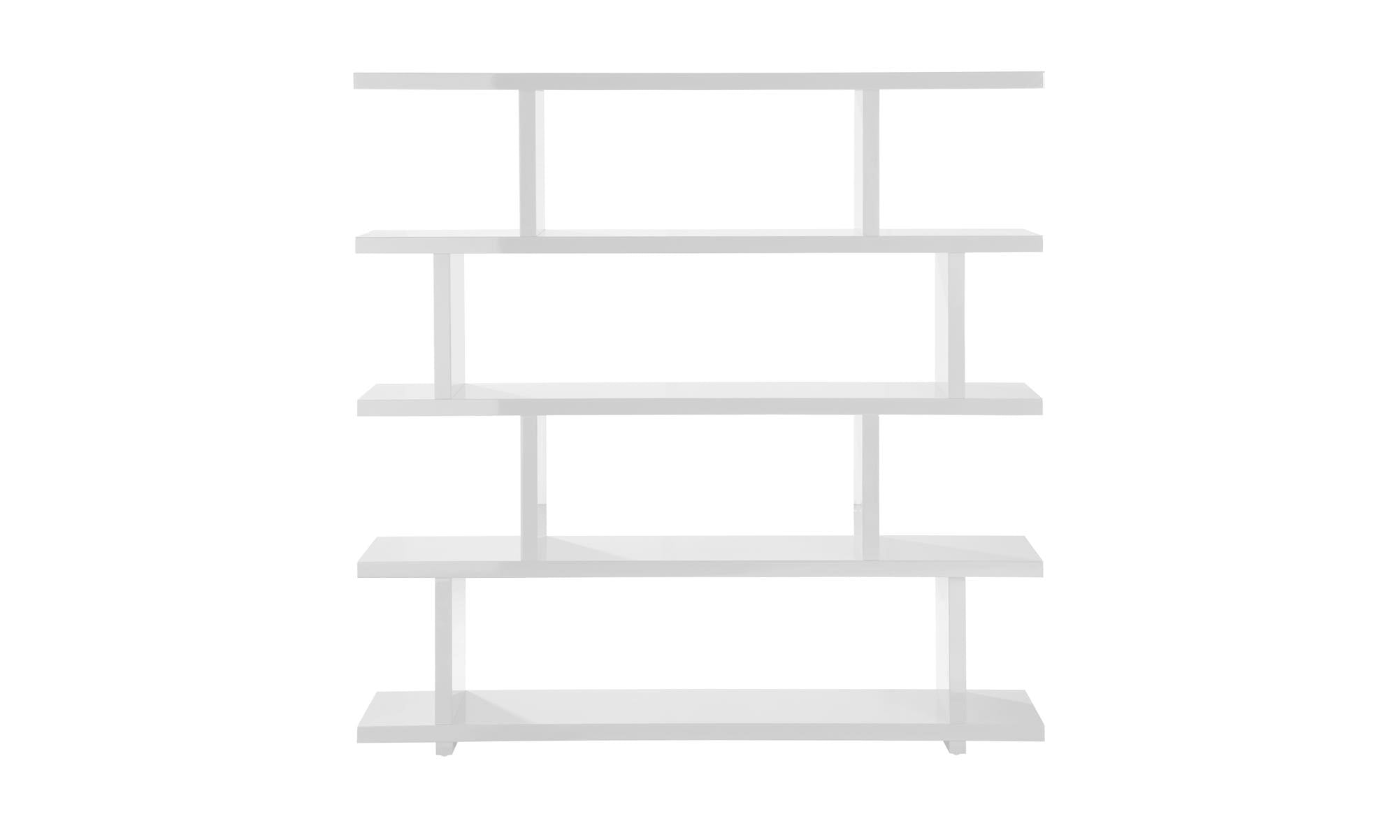 63" White Large Shelving Unit