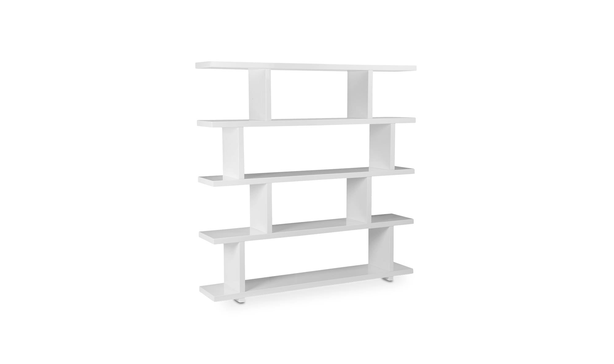 63" White Large Shelving Unit