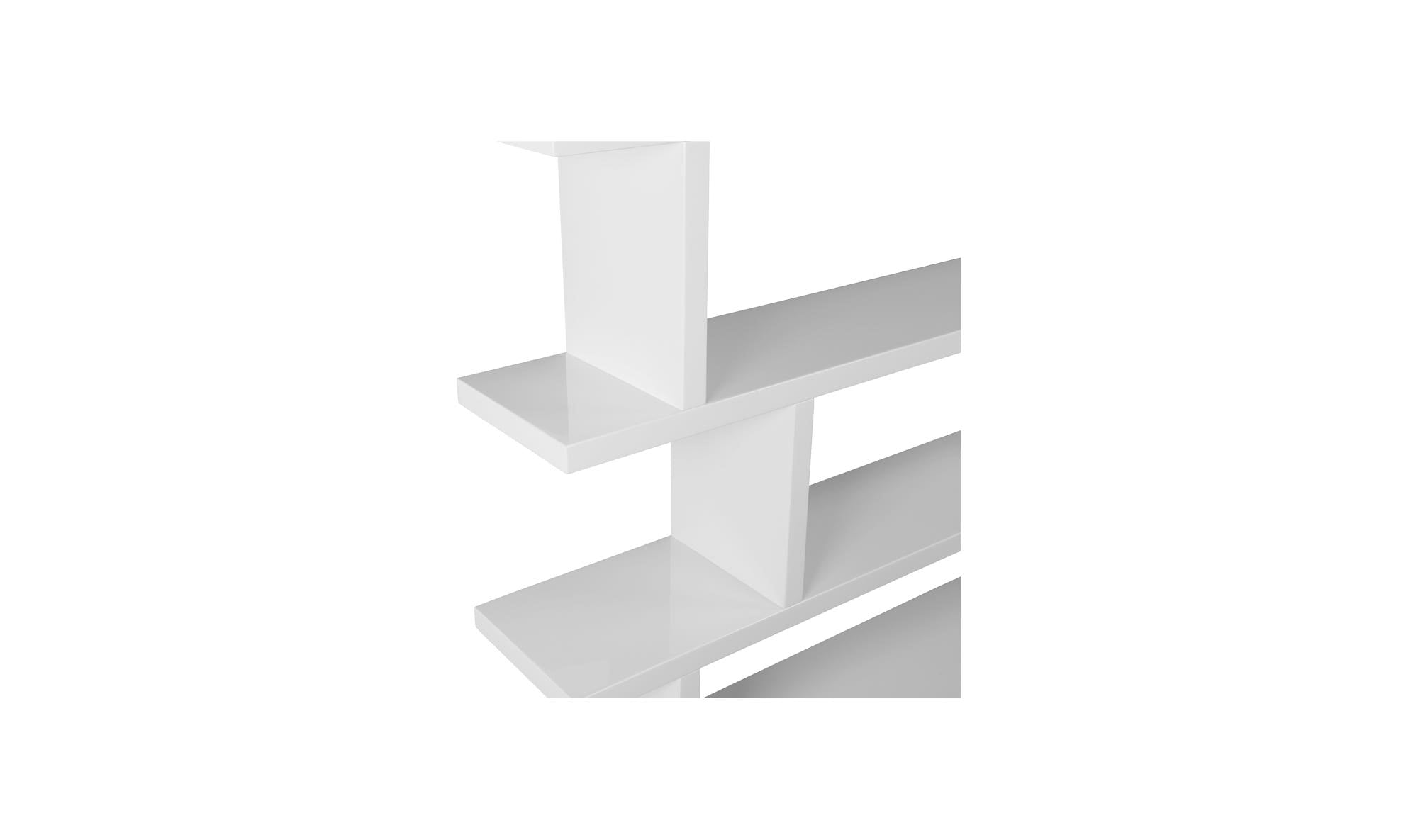63" White Large Shelving Unit
