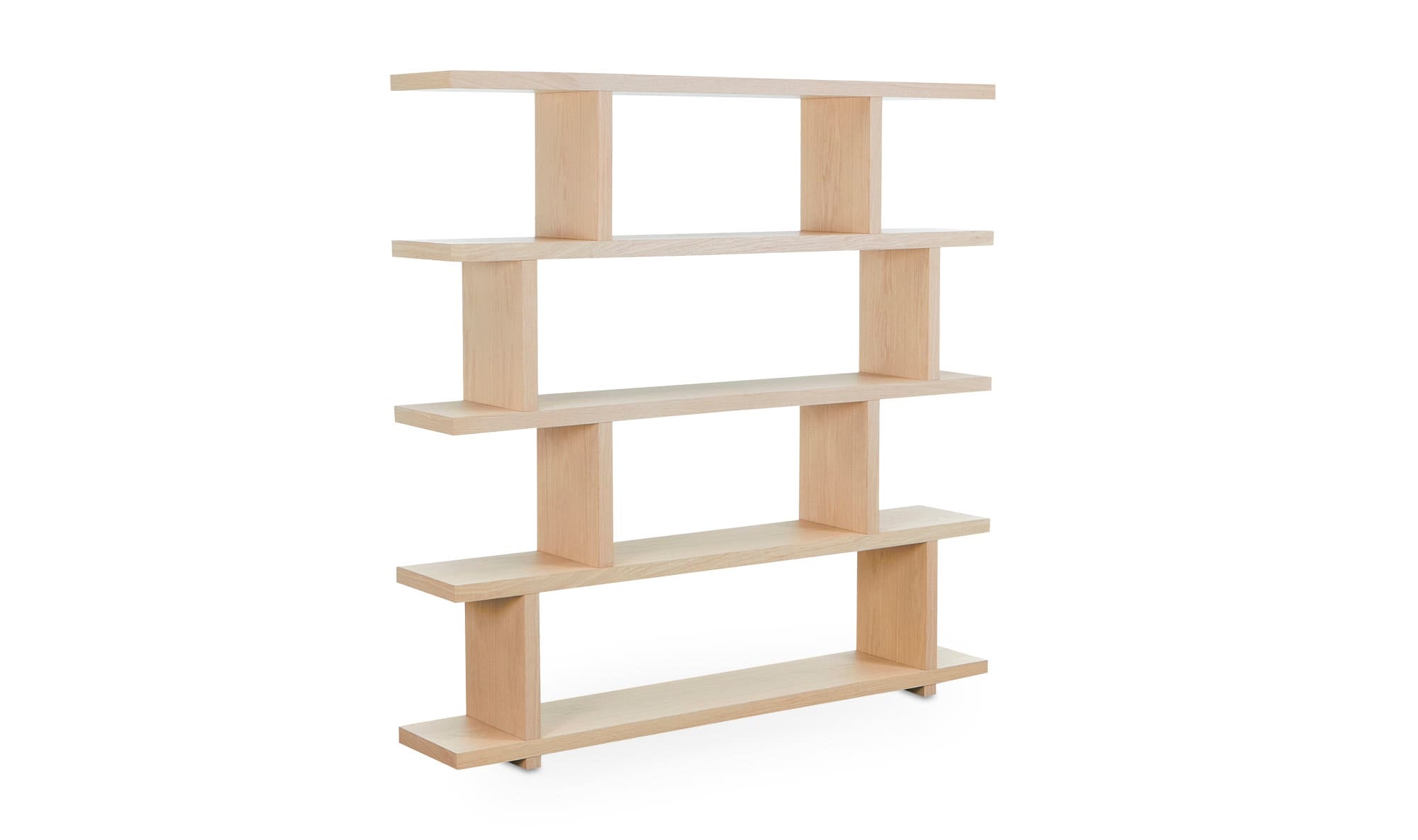 63" Oak Large Shelving Unit