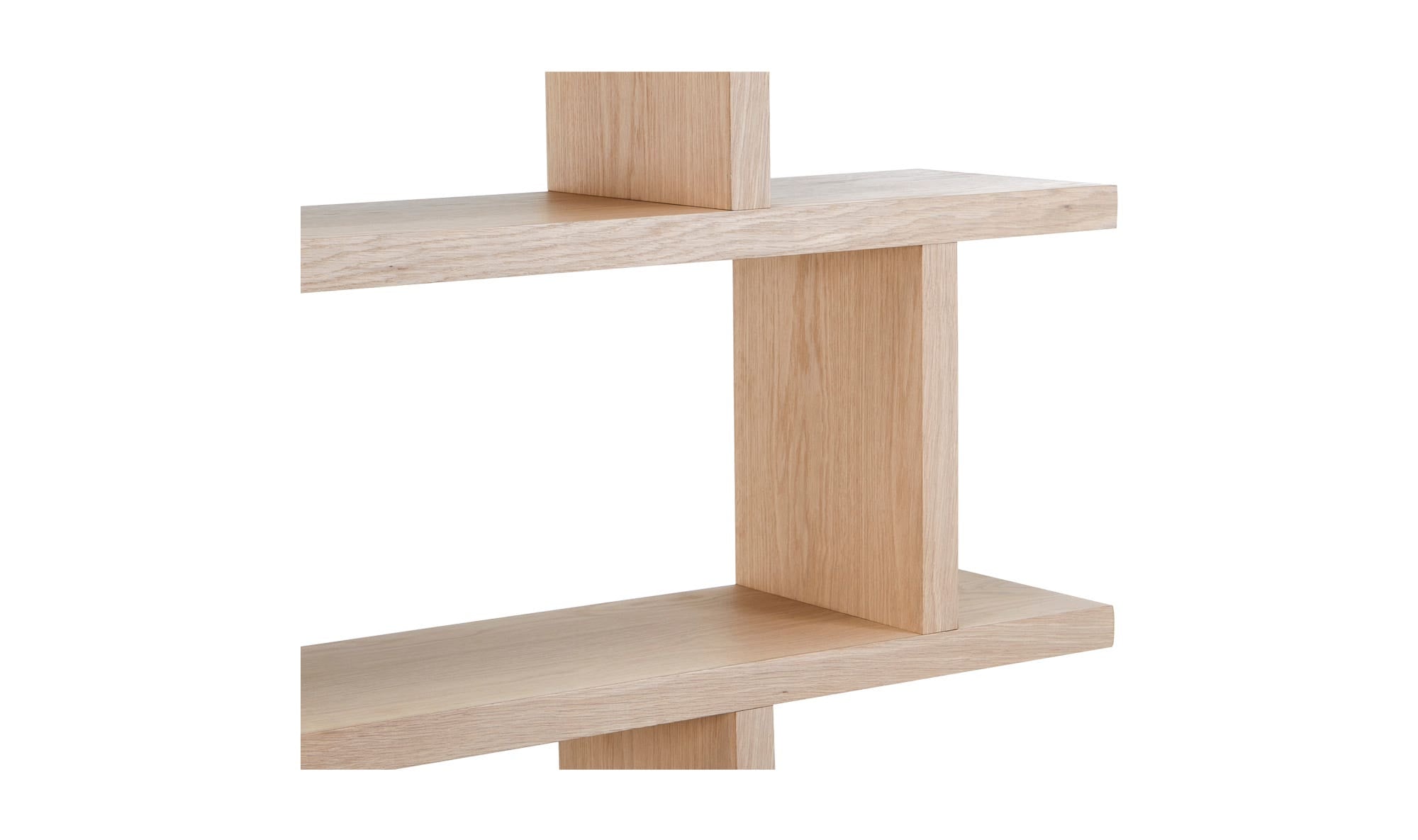 63" Oak Large Shelving Unit