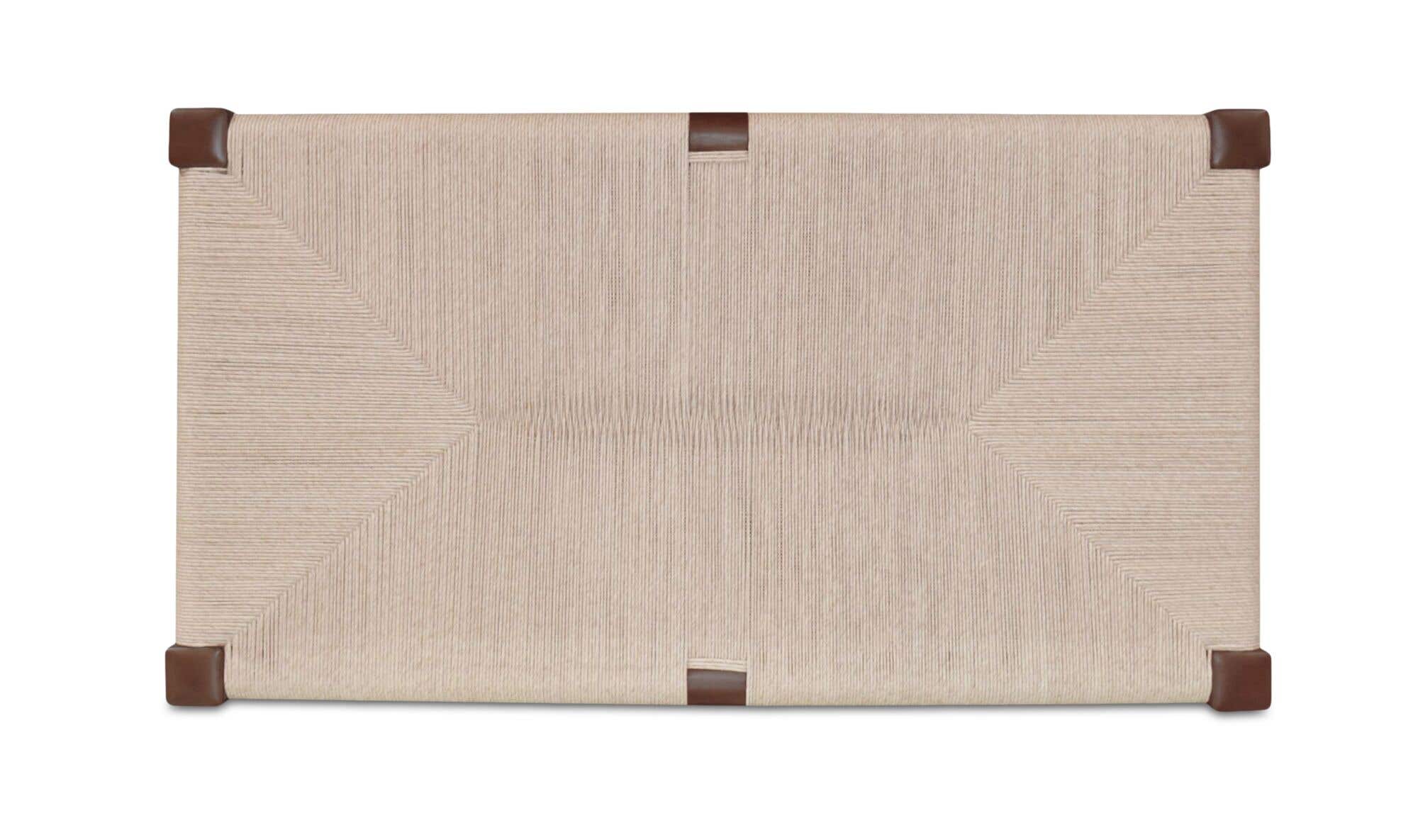 56" Dark Brown Teak Coffee Table