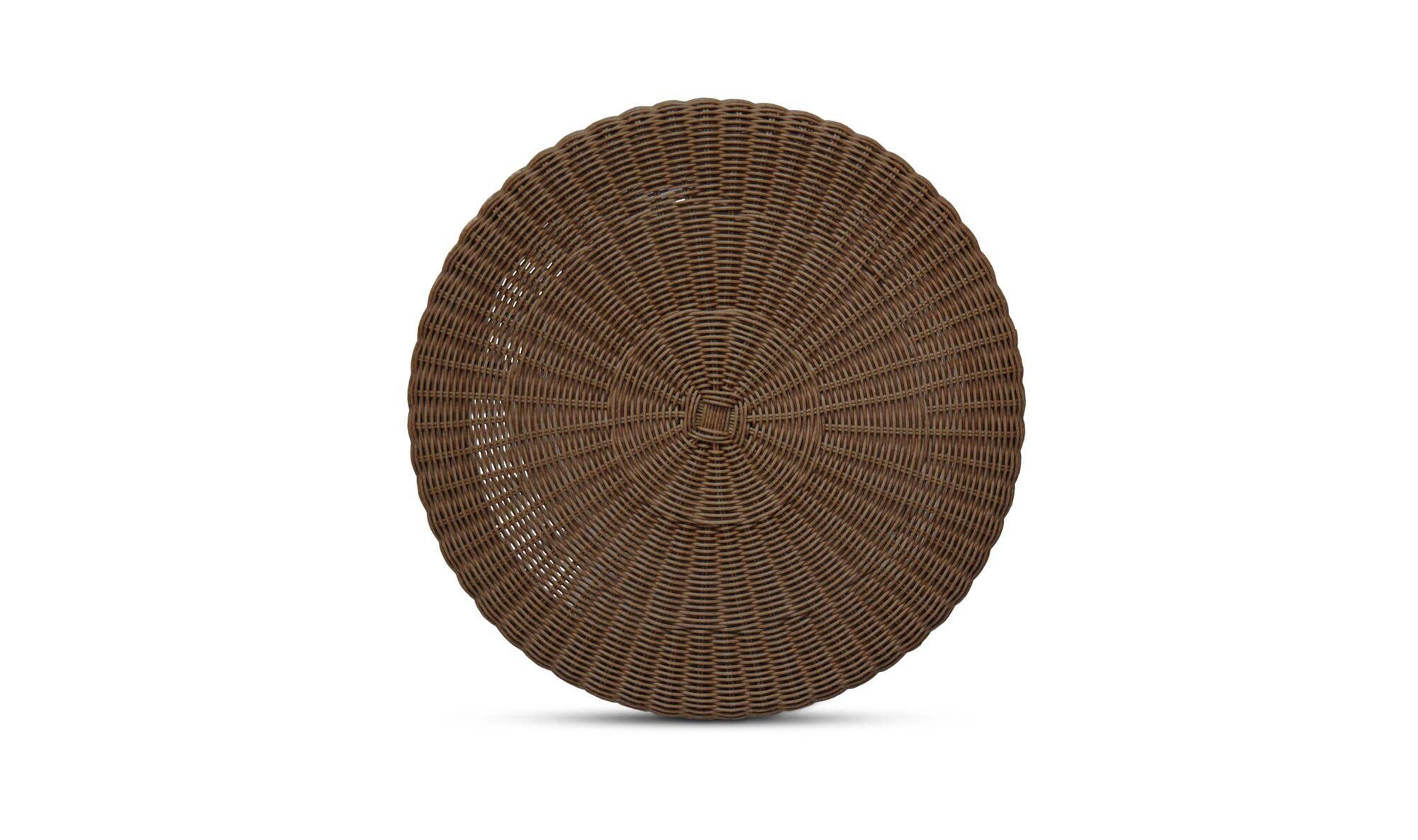22" Natural Aluminum Side Table