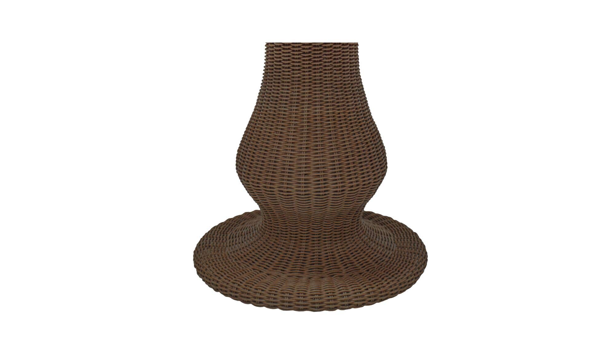 22" Natural Aluminum Side Table