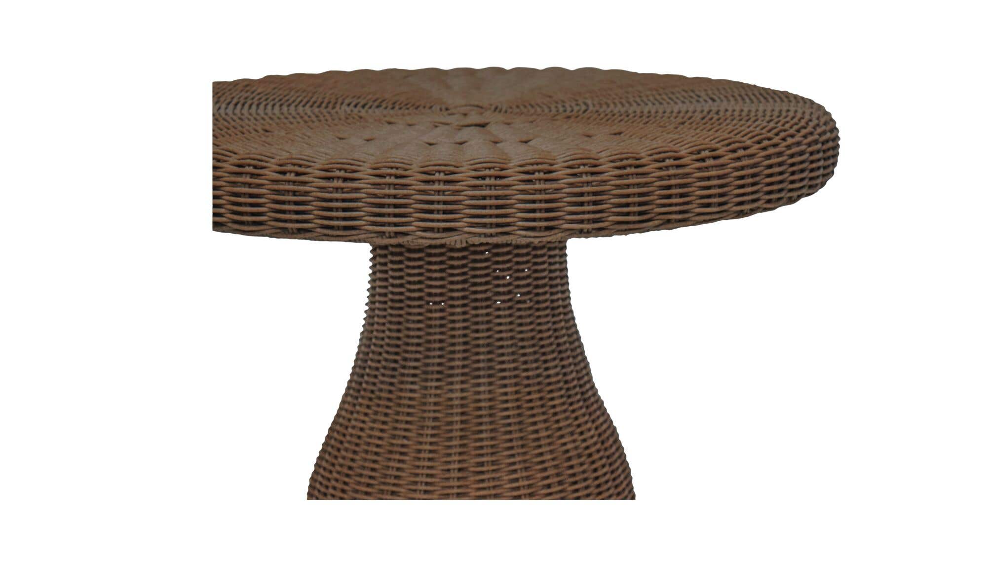 22" Natural Aluminum Side Table