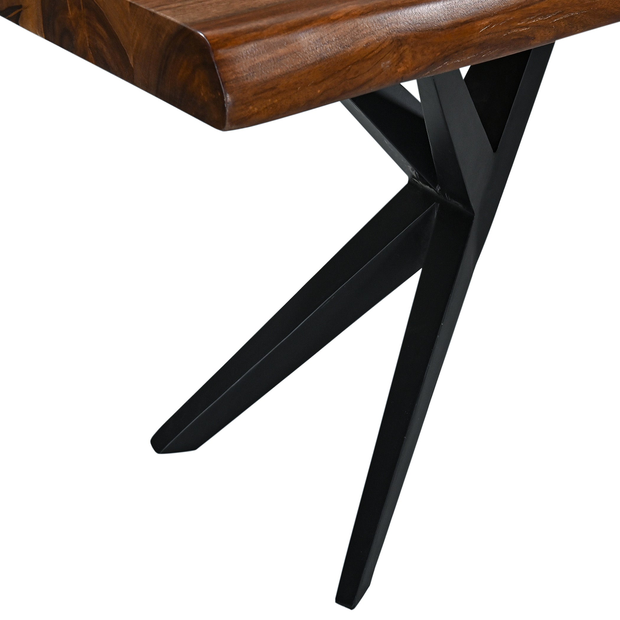 68" Natural Sheesham Wood Dining Bench