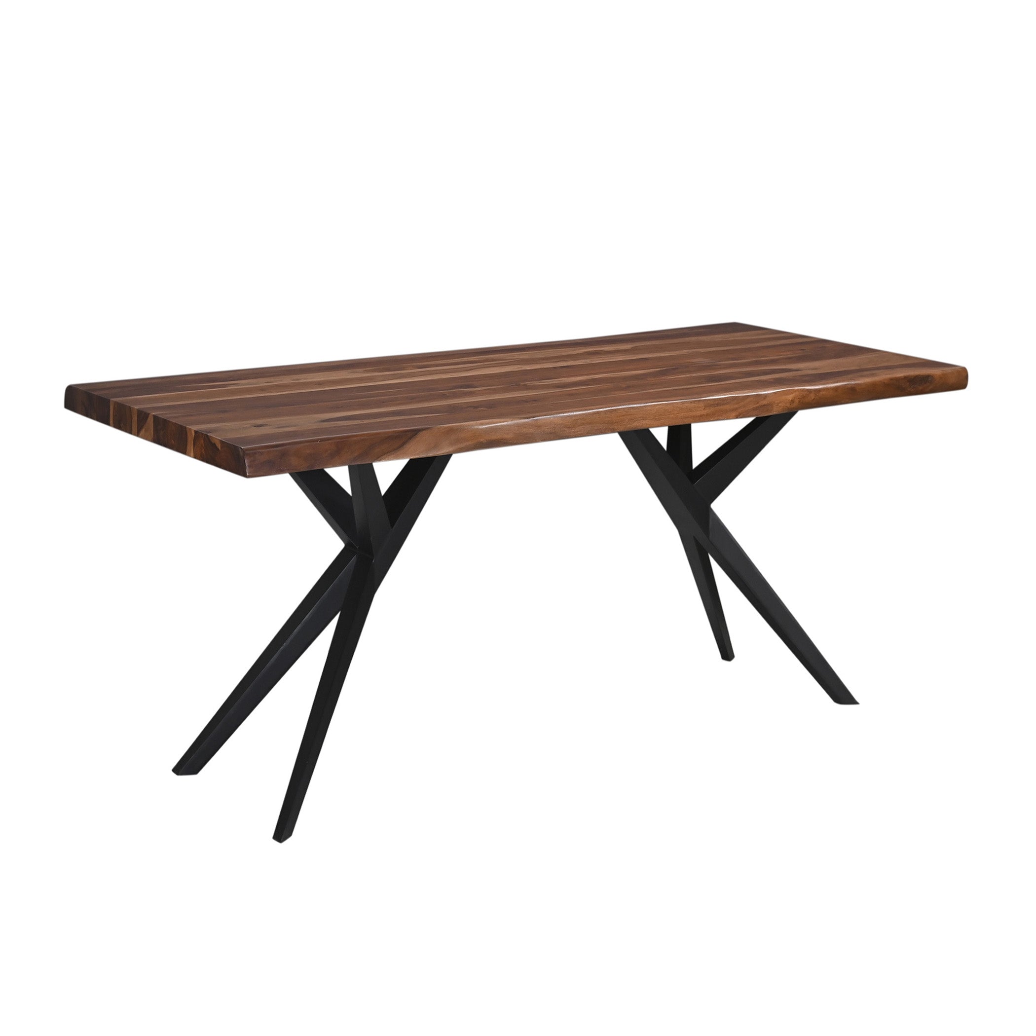 80" Natural Sheesham Dining Table